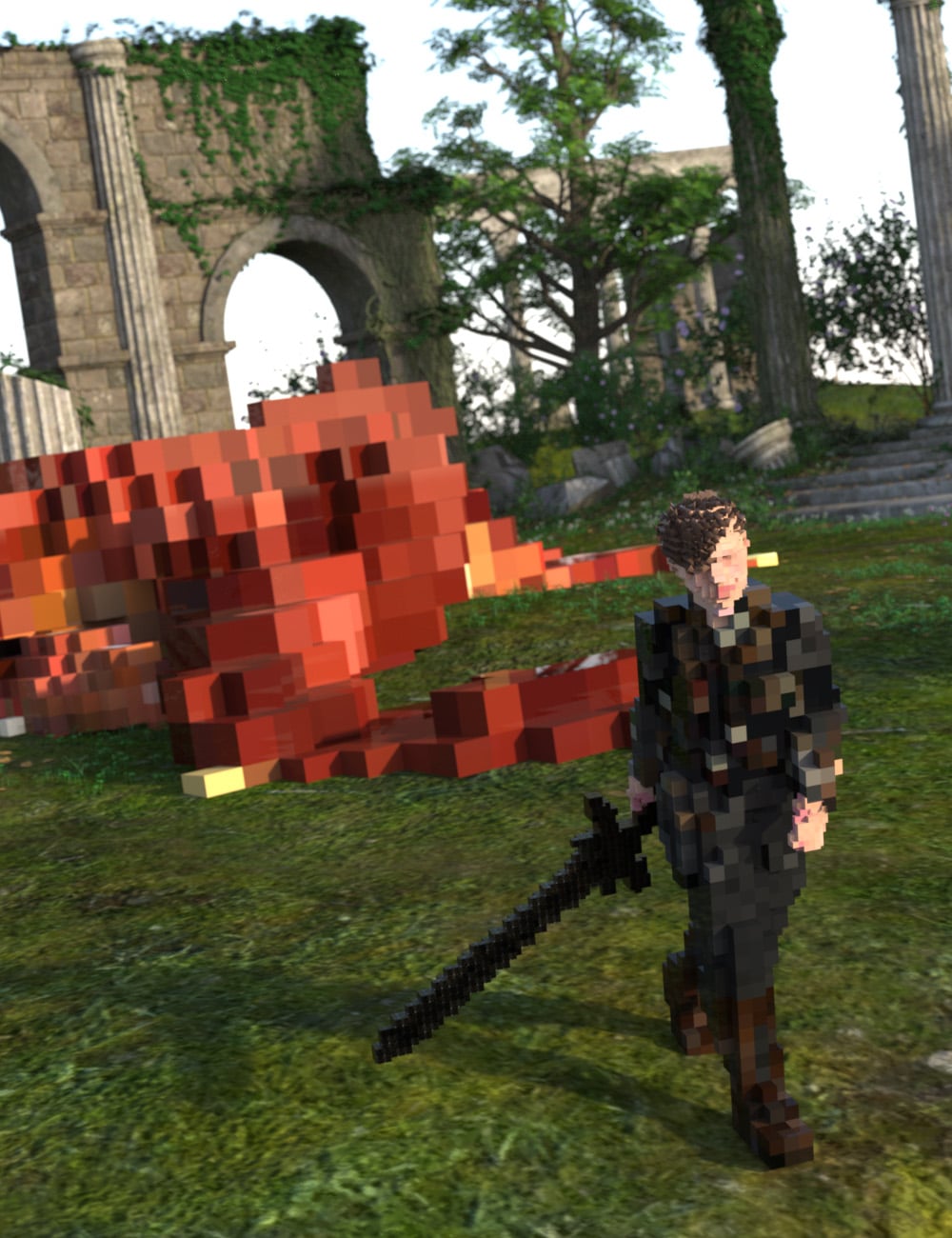 Voxelizer Colorize by: RiverSoft Art, 3D Models by Daz 3D