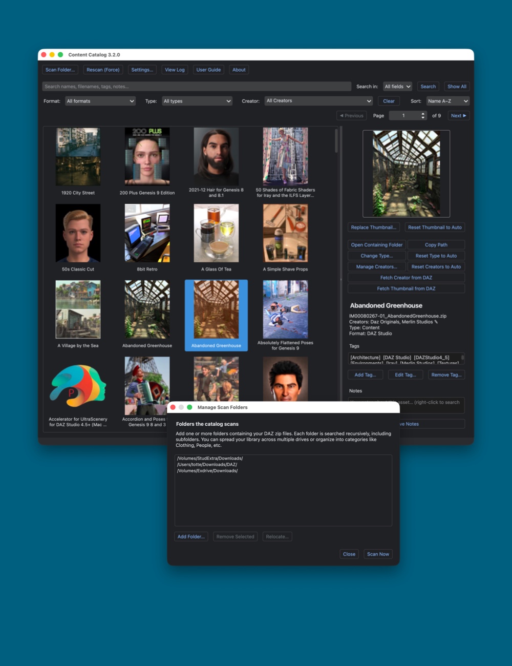 Content Catalog (MacOS) by: Doctor JellybeanCode 66, 3D Models by Daz 3D