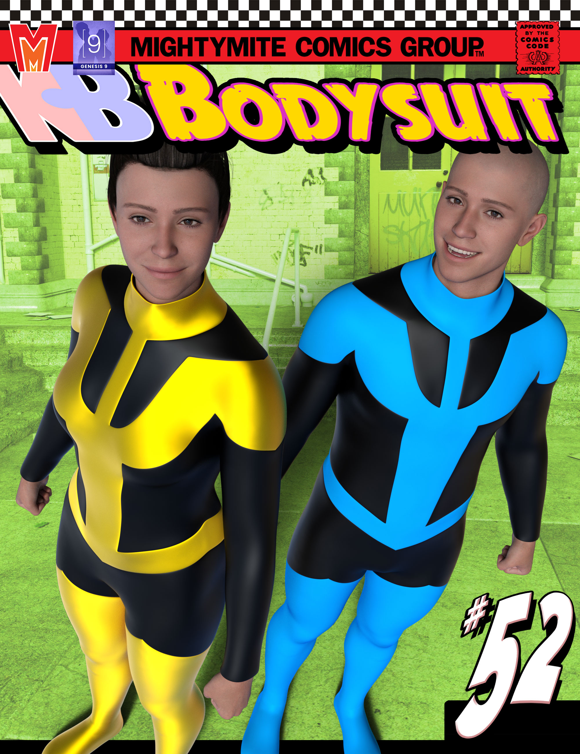 Bodysuit 052 MMKB Genesis 9 by: MightyMite, 3D Models by Daz 3D