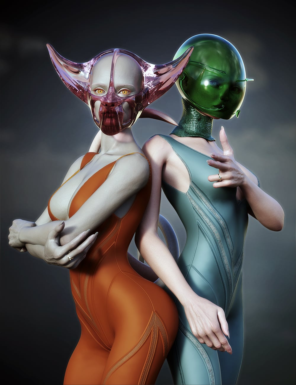 Vi SPC Headwears for Genesis 9 by: Chrryt, 3D Models by Daz 3D