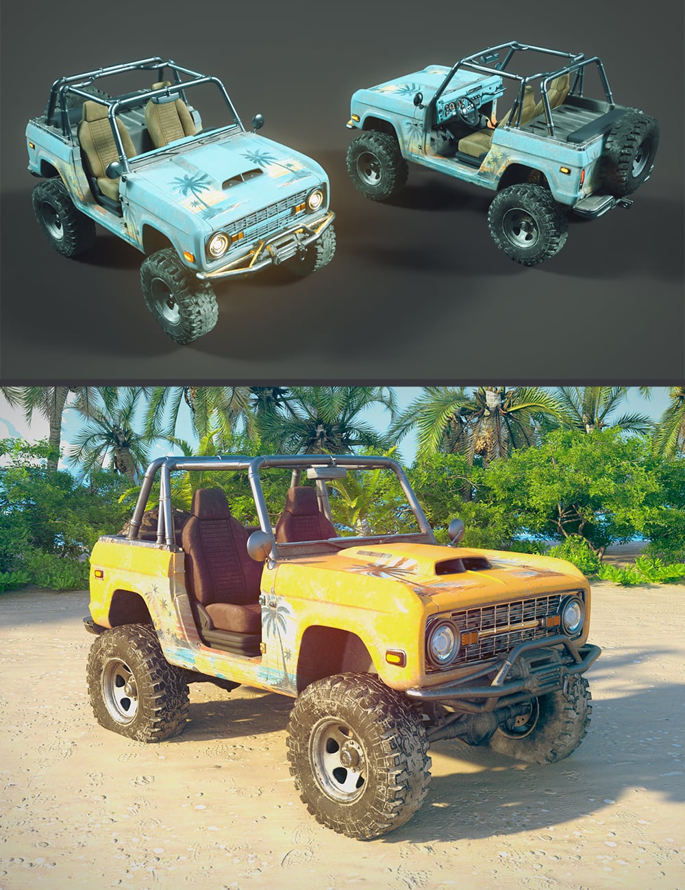 Polish Summer Jeep by: Polish, 3D Models by Daz 3D