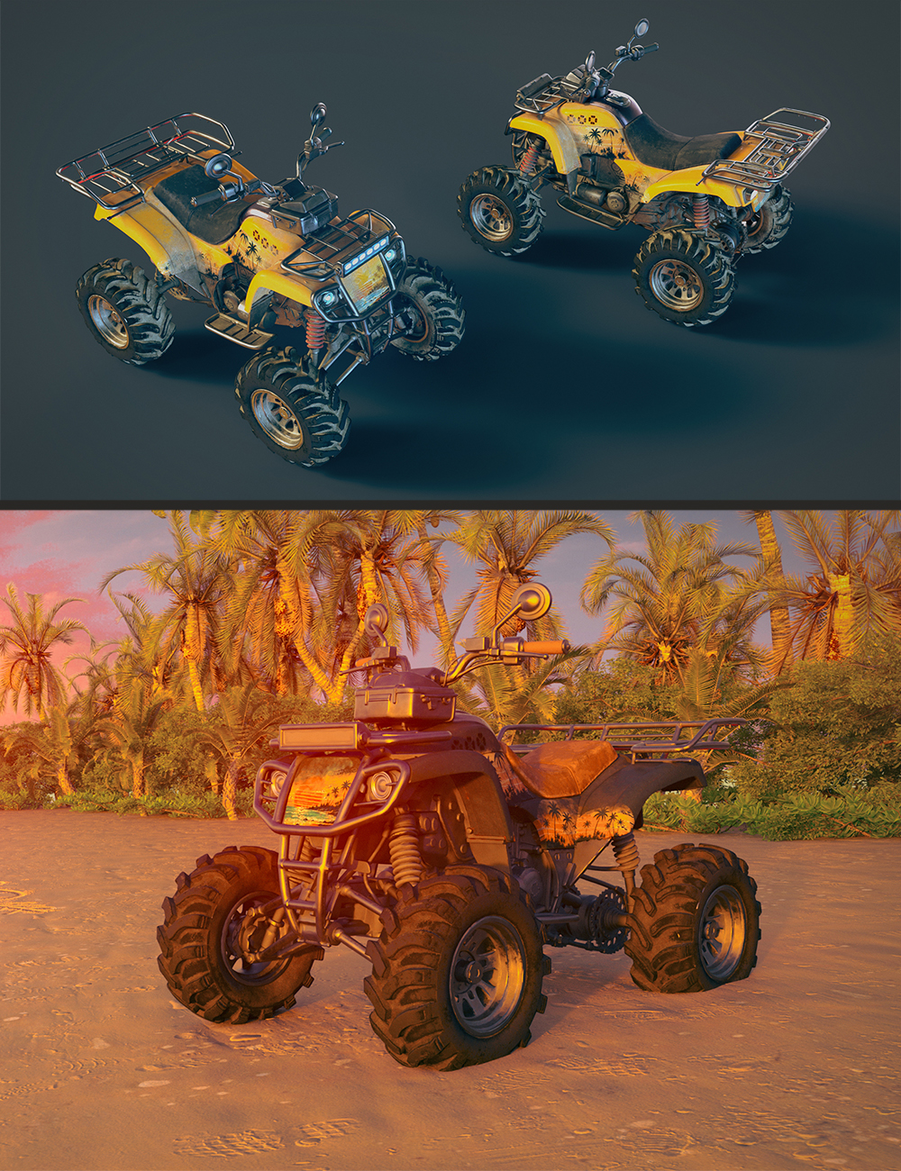 Polish Summer QuadBike by: Polish, 3D Models by Daz 3D