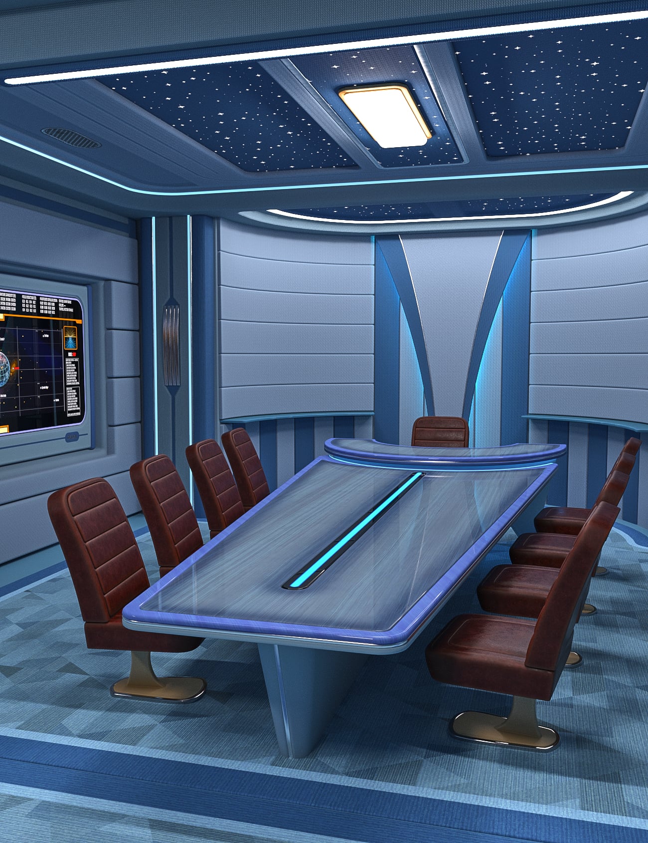 SE Briefing Room Dedal by: Space Elsa, 3D Models by Daz 3D