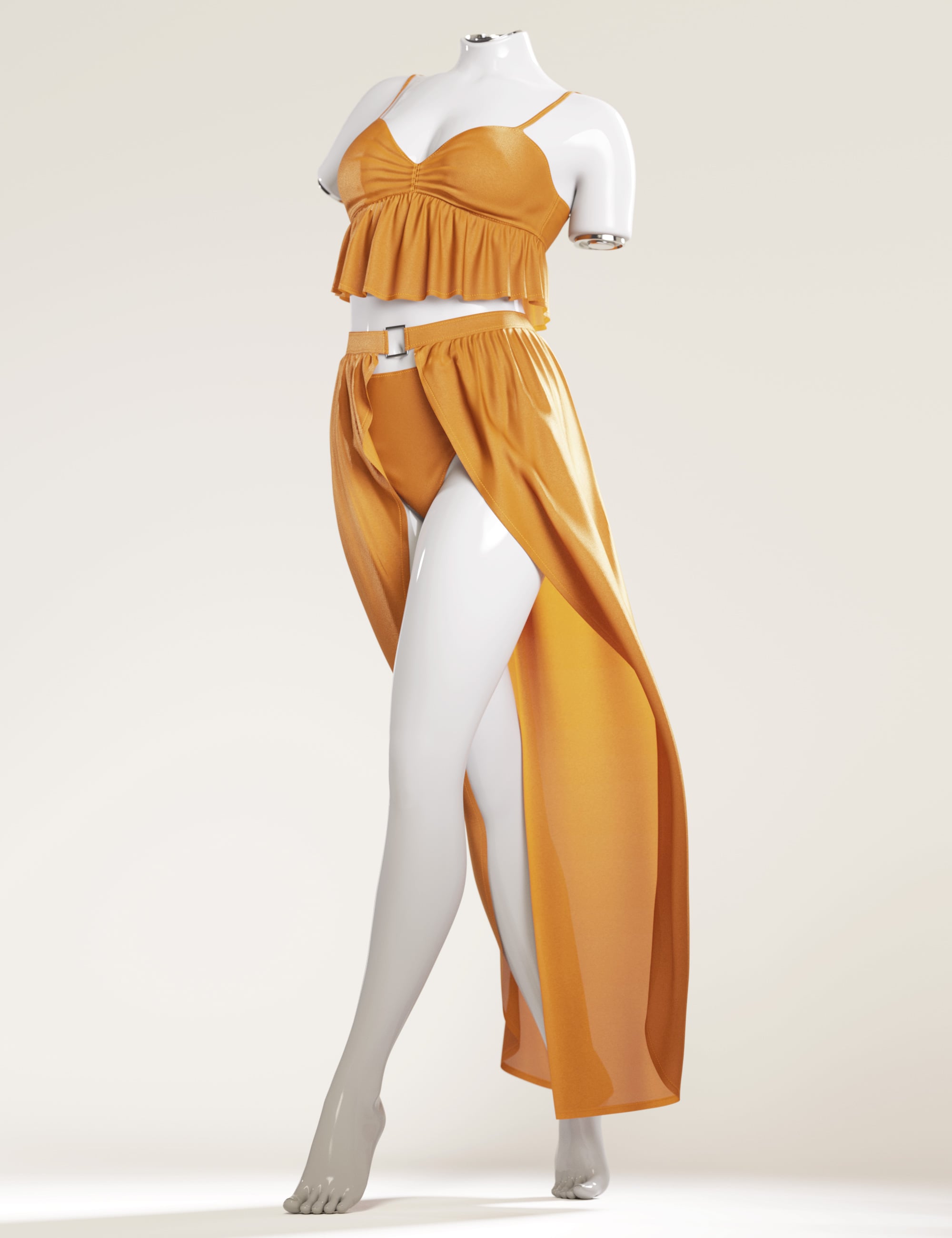 dForce Festival Style Summer Outfit for Genesis 9 by: outoftouch, 3D Models by Daz 3D