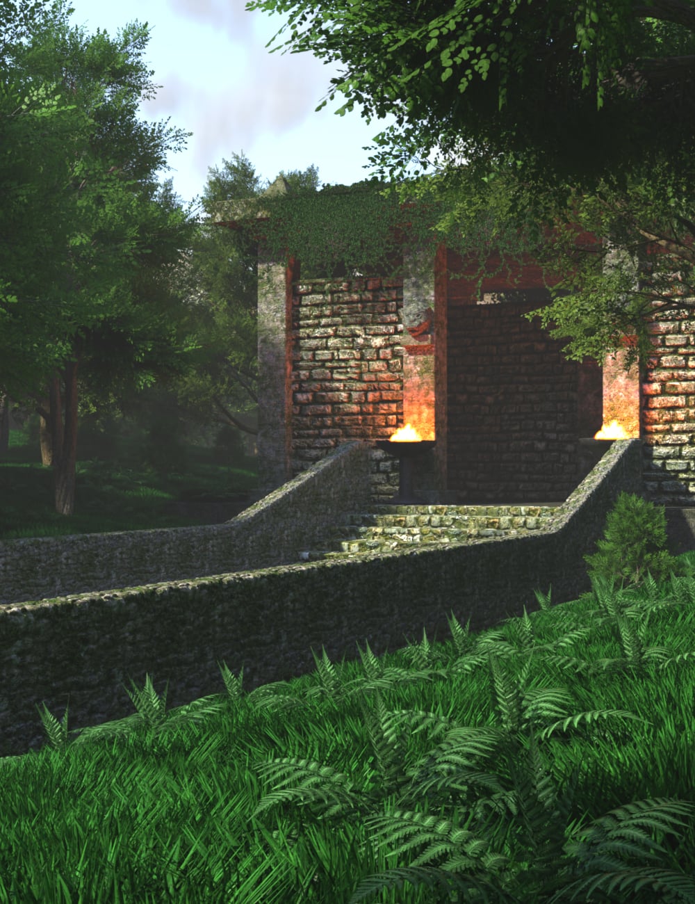 My Temple of the Forest by: JeffersonAF, 3D Models by Daz 3D