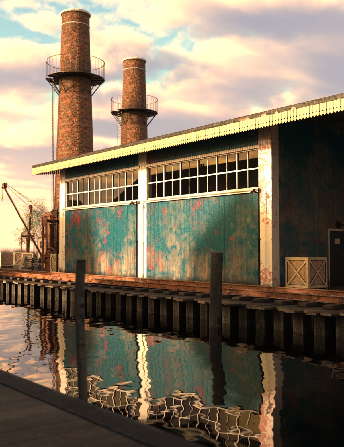 Canal Town Kit by: TangoAlpha, 3D Models by Daz 3D