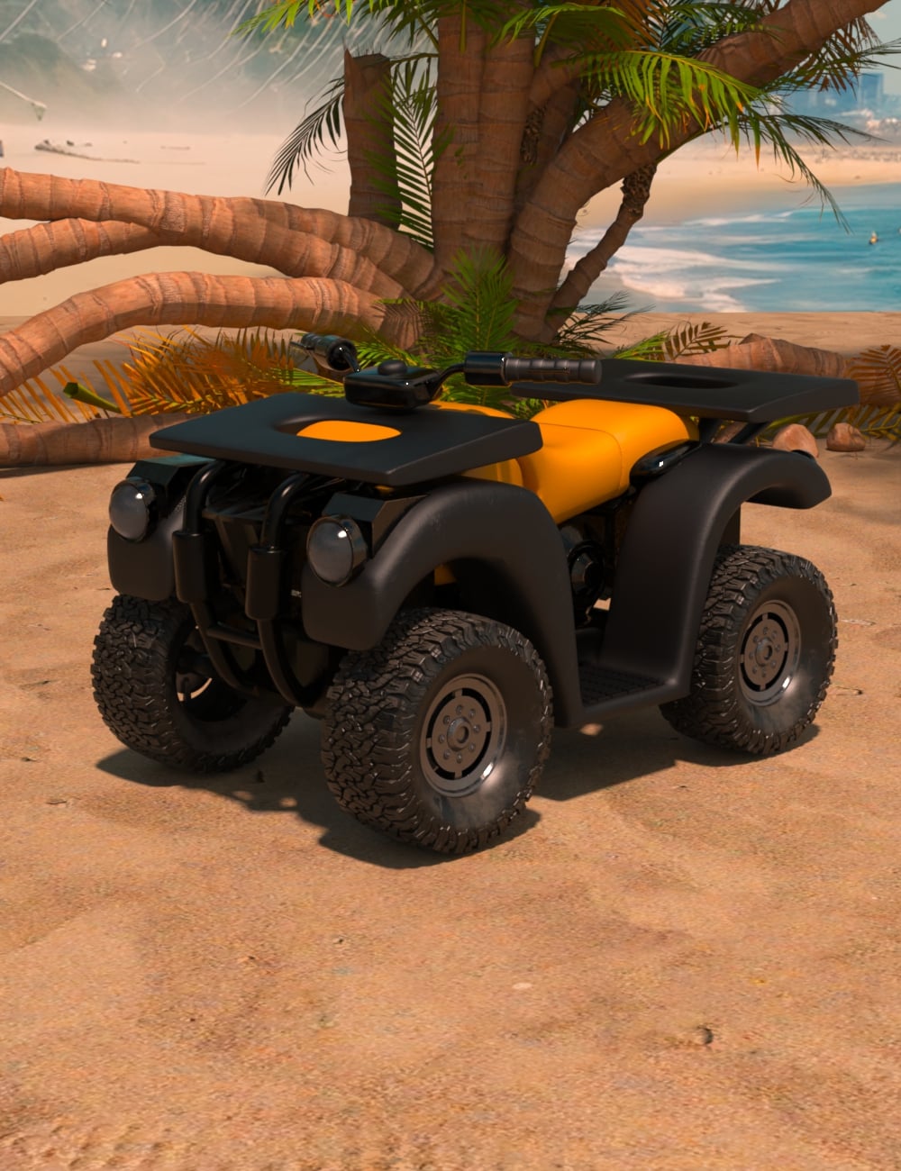 AP Beach Rescue ATV by: AcharyaPolina, 3D Models by Daz 3D