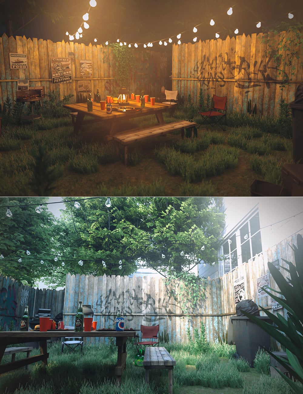 Polish College Party Backyard by: Polish, 3D Models by Daz 3D