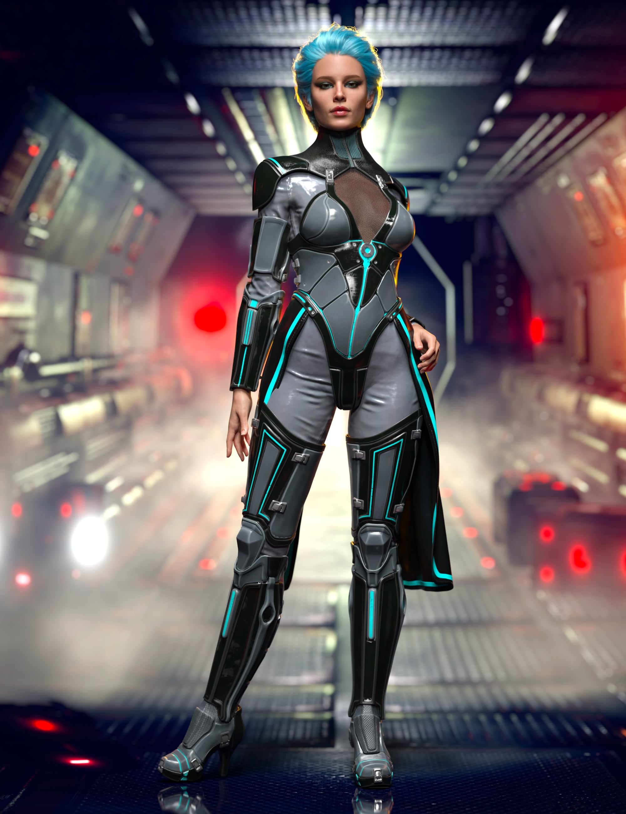 Spectra Armor Outfit for Genesis 9 by: Linday, 3D Models by Daz 3D