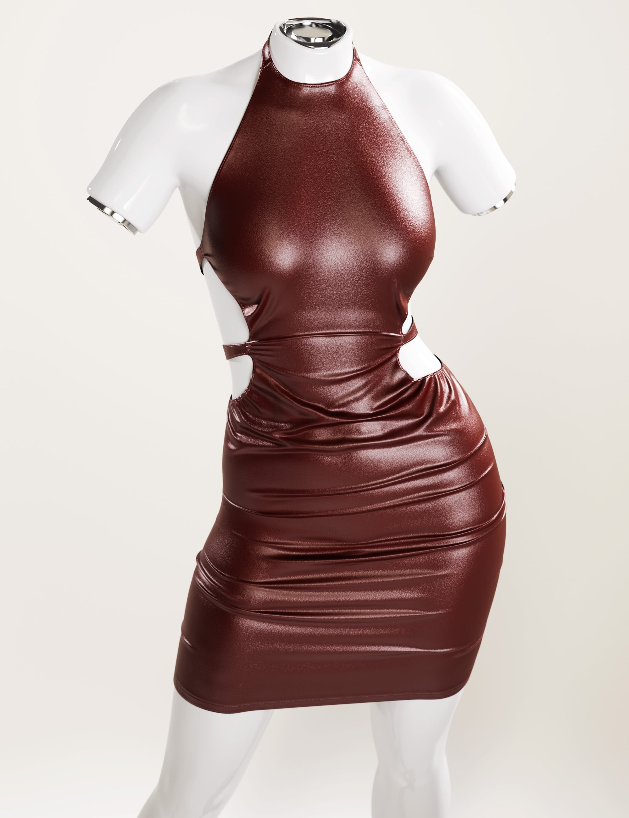 dForce StrapsNCutout Dress for Genesis 9 by: outoftouch, 3D Models by Daz 3D