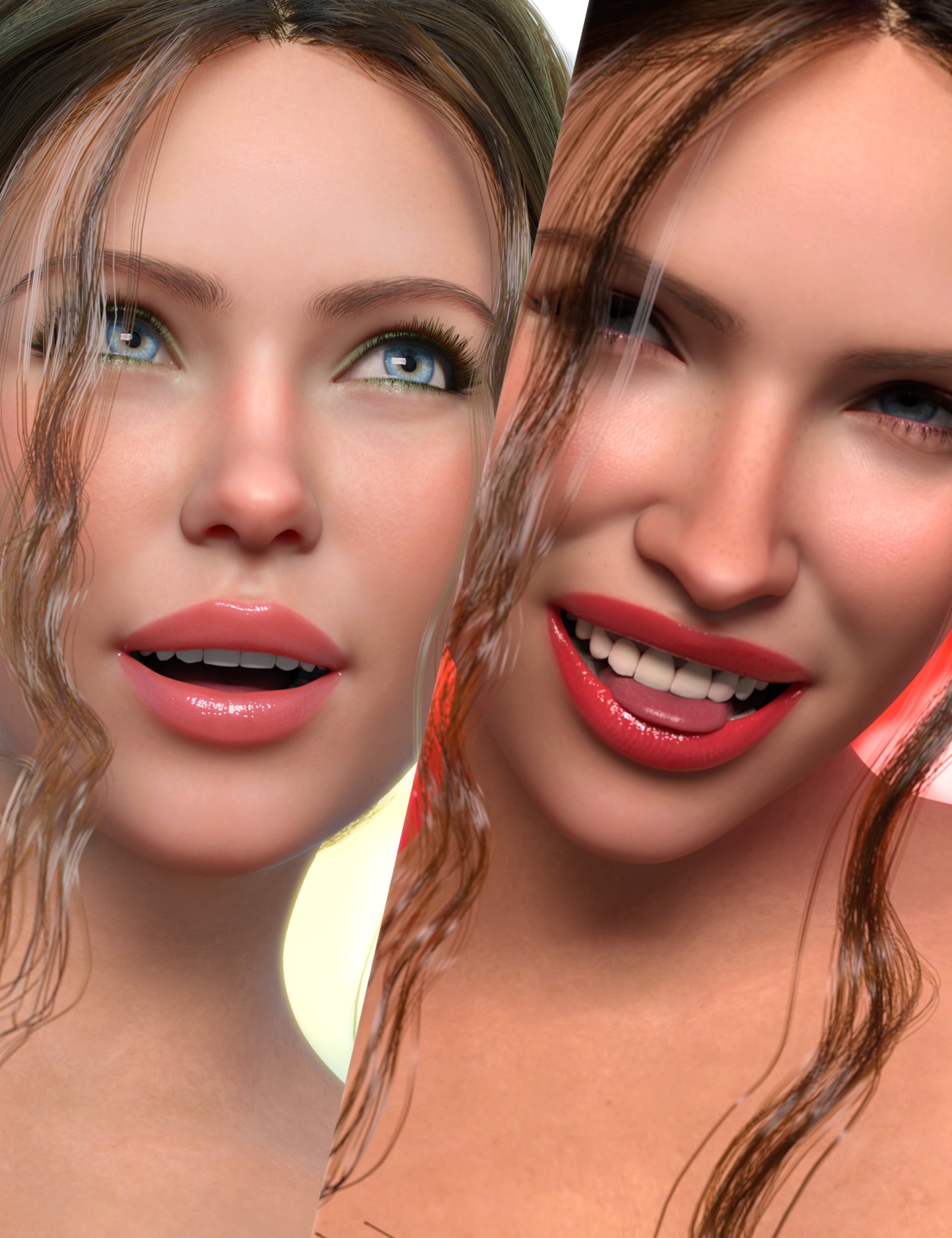 Z Basic Emotions Joy and Happiness Expressions for Genesis 9 by: Zeddicuss, 3D Models by Daz 3D
