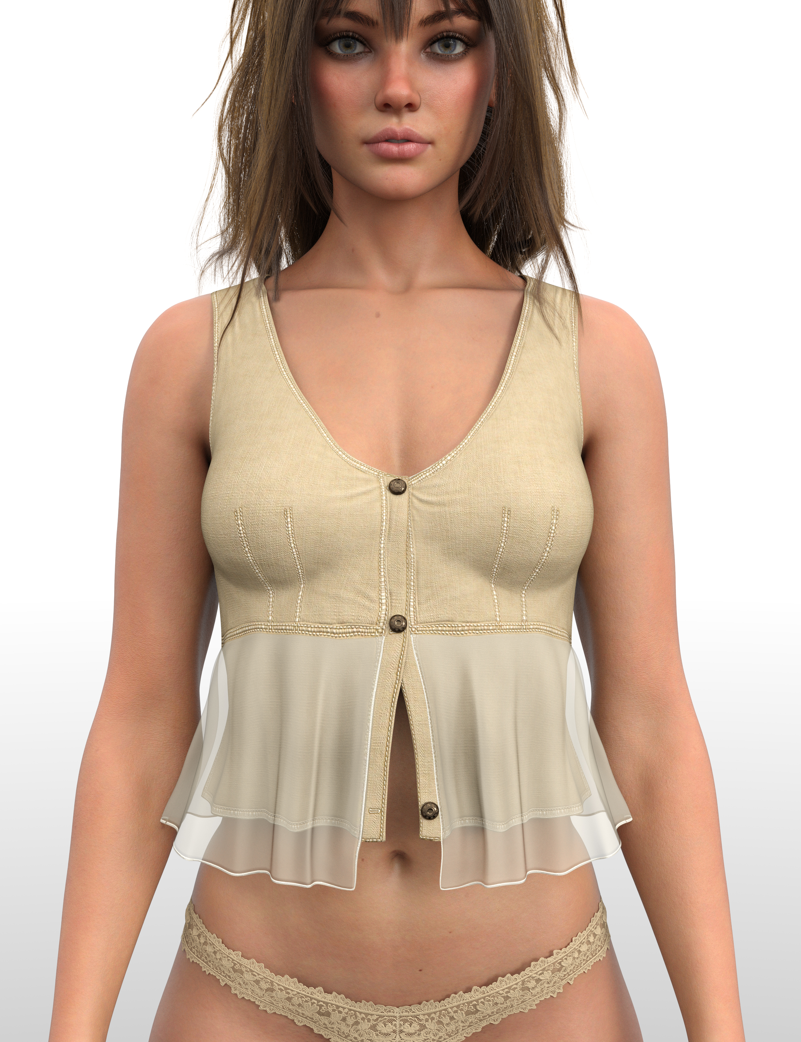 X-Fashion dForce Sky Bloom Outfit for Genesis 9 and 8 Female by: xtrart-3d, 3D Models by Daz 3D