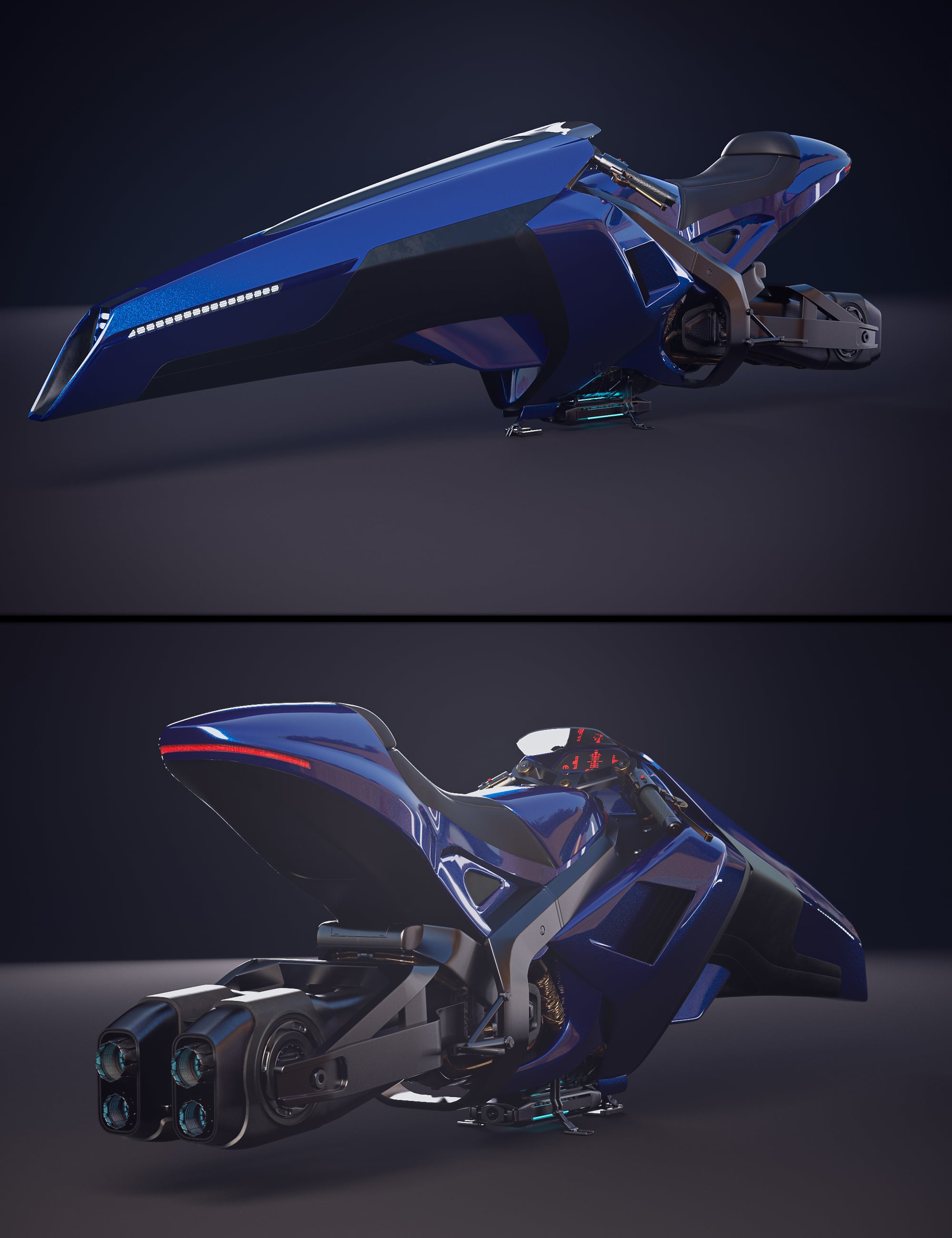 Space Bike by: CyborgNinja, 3D Models by Daz 3D