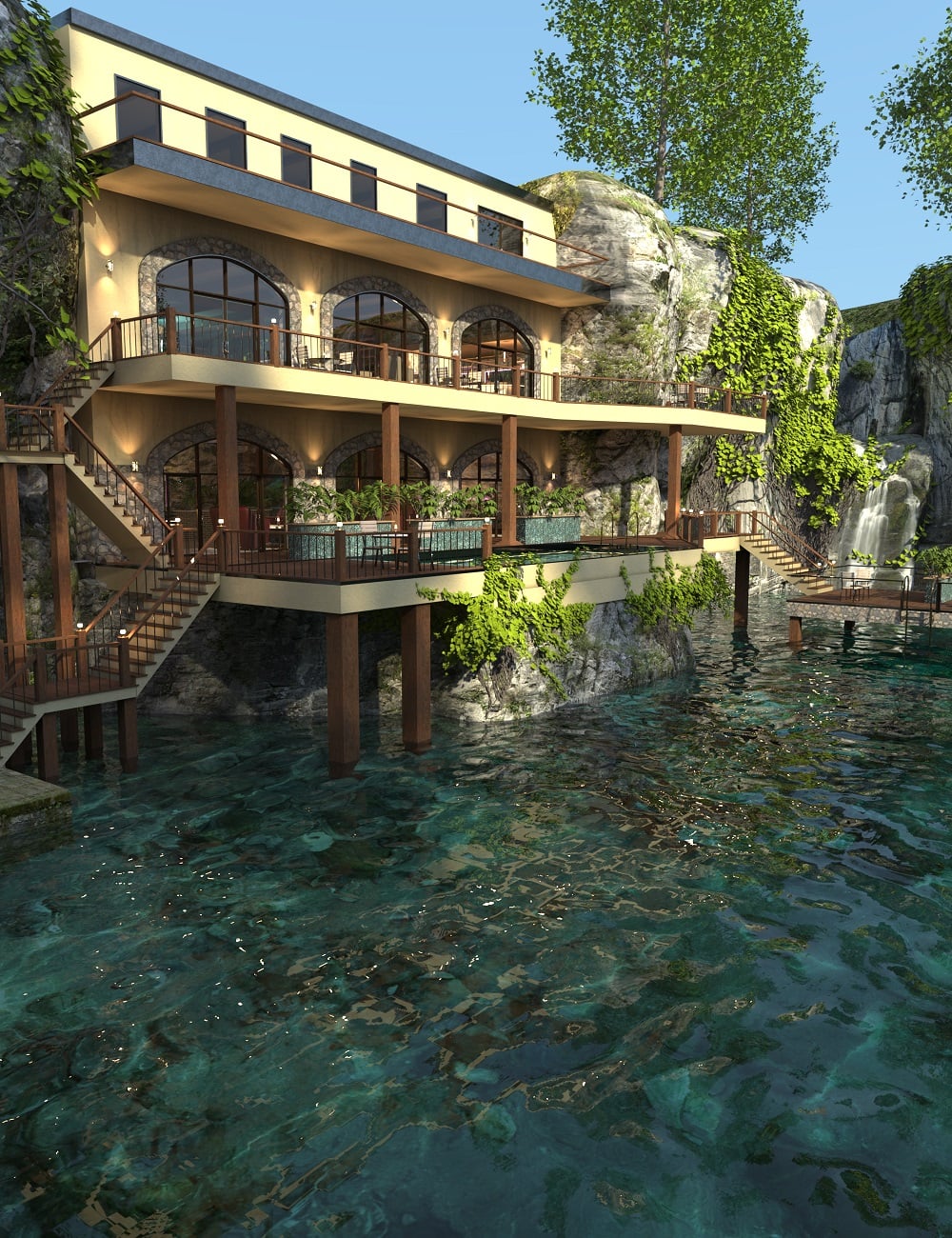 PW Lagoon Bar by: PW Productions, 3D Models by Daz 3D