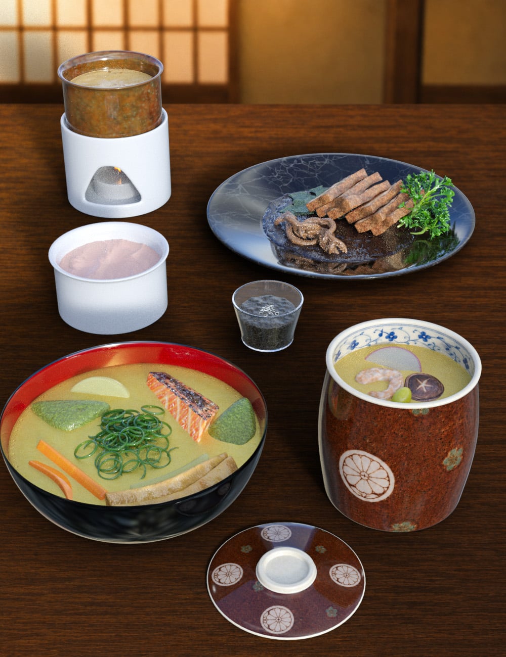 Japanese Food Collection Volume 5 by: JDA HDRI, 3D Models by Daz 3D