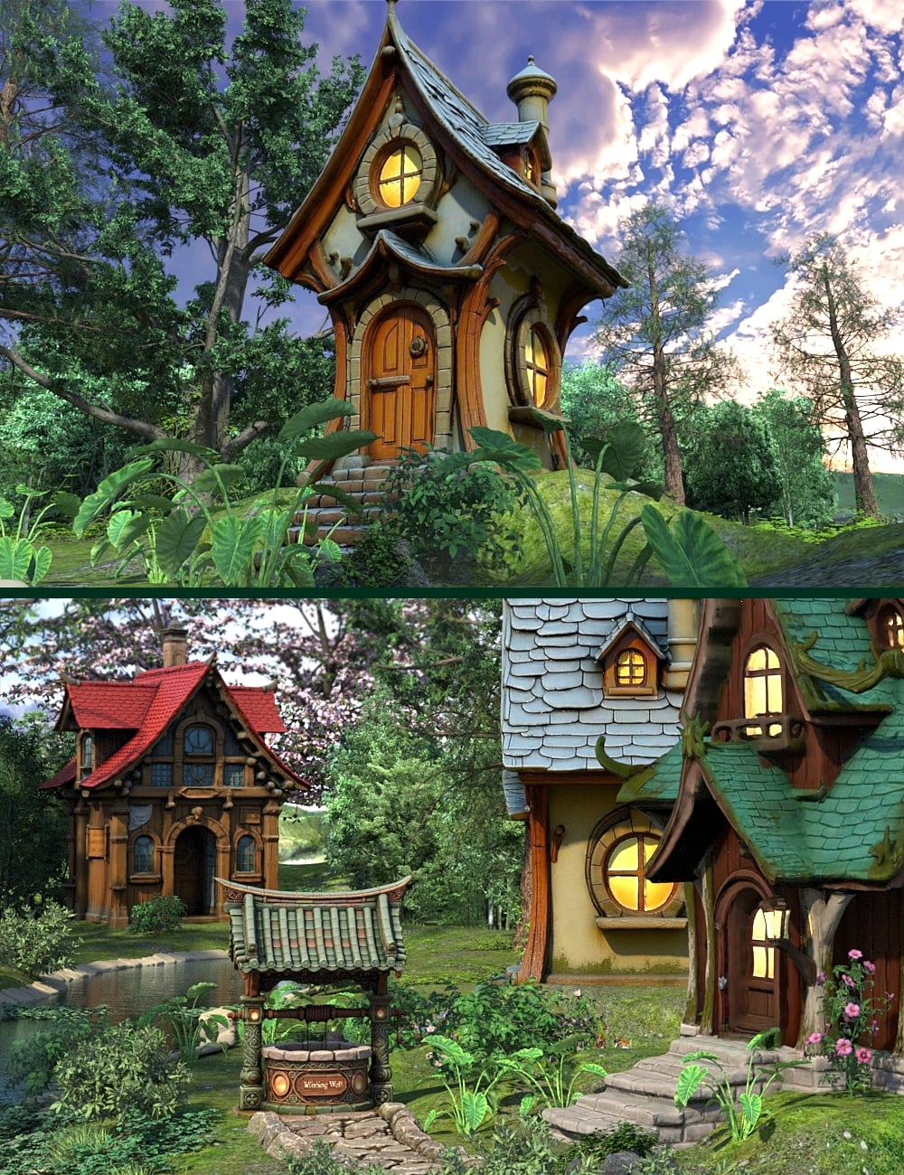 MGX Moonstone Village by: Magix 101, 3D Models by Daz 3D