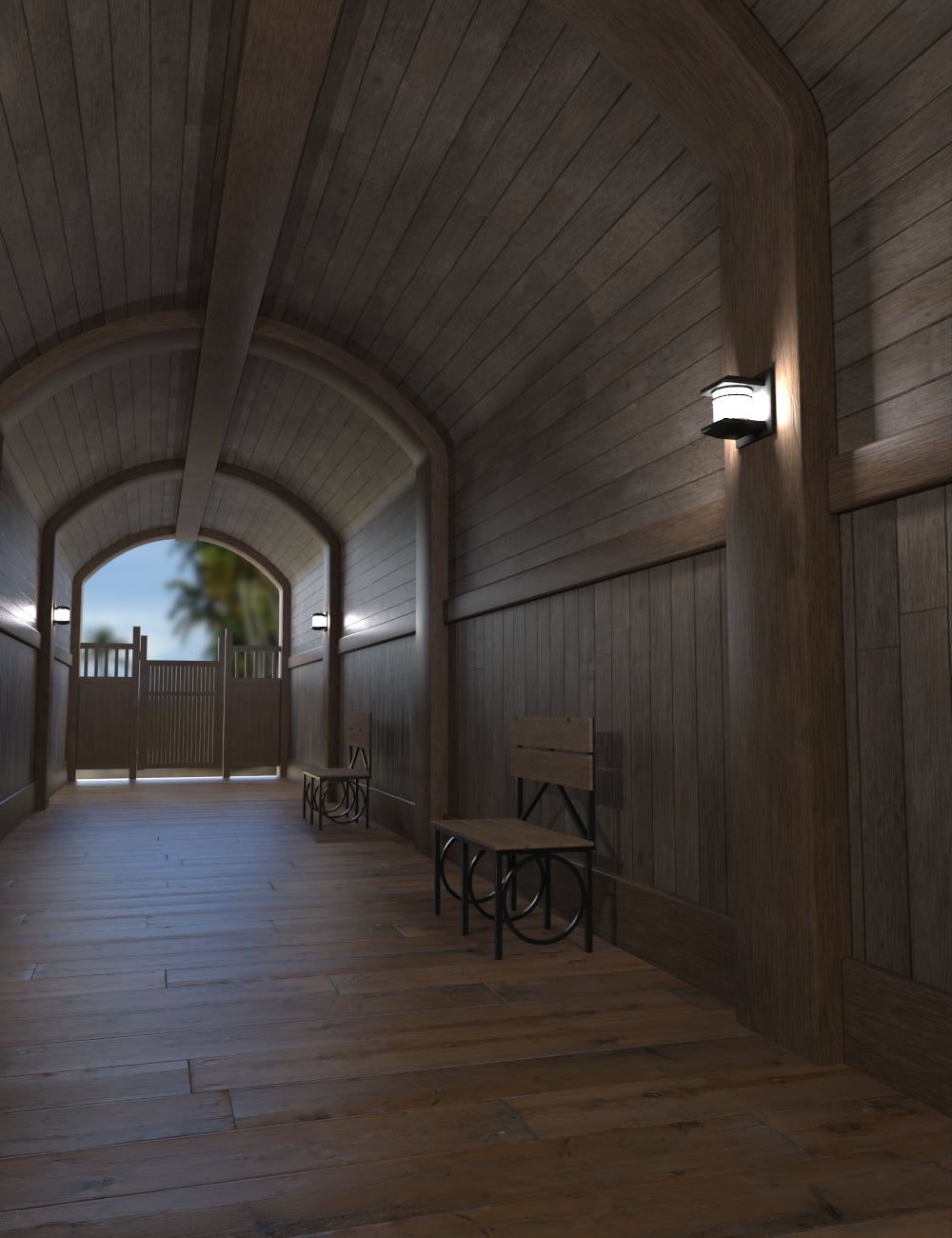 Passageway Vignette by: , 3D Models by Daz 3D