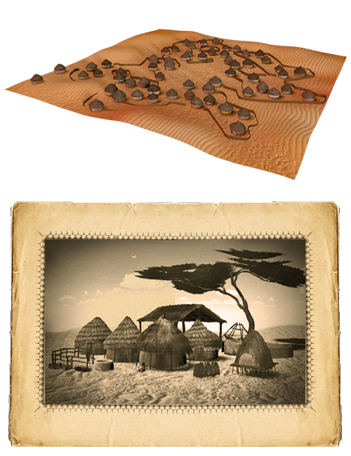 African Village Toolkit by AM by: Alessandro_AM, 3D Models by Daz 3D