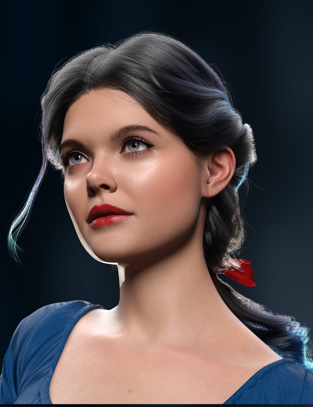 dForce Lumiere Hair for Genesis 9 by: chevybabe25, 3D Models by Daz 3D