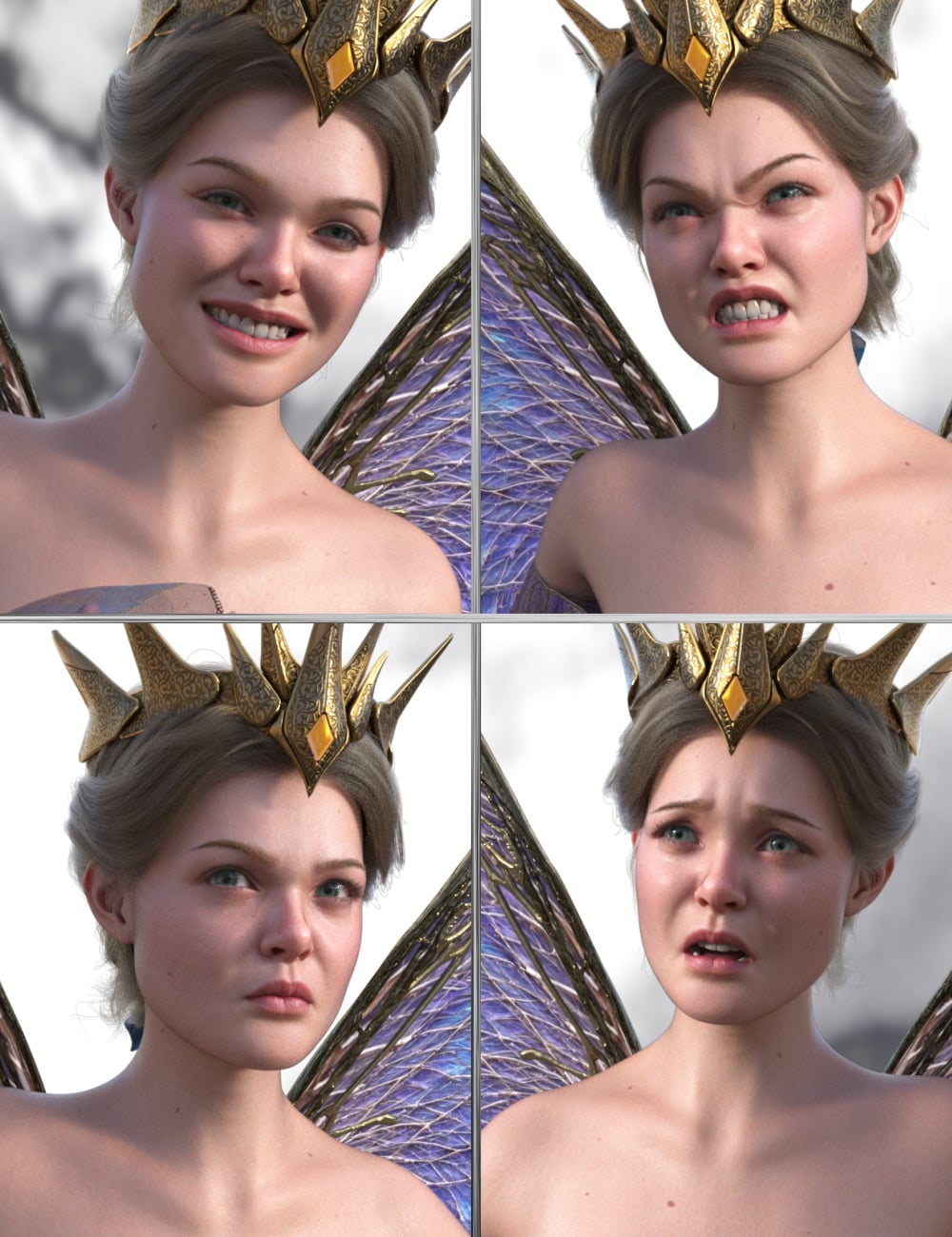 JW Perfect Queen Expressions for Isabella 9 by: JWolf, 3D Models by Daz 3D