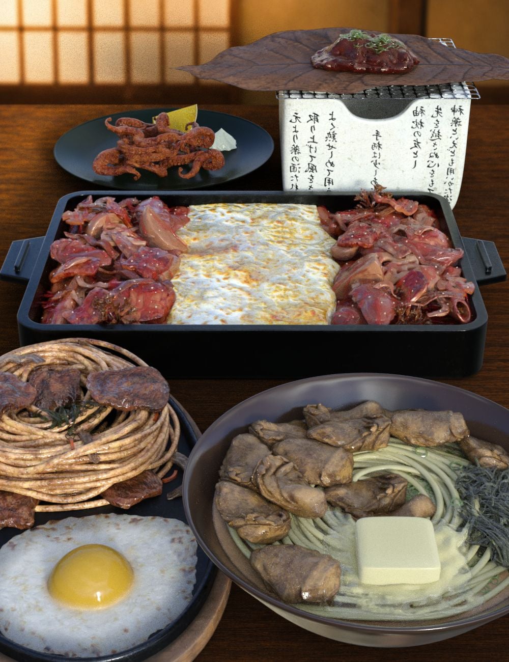 Japanese Food Collection Volume 7 by: JDA HDRI, 3D Models by Daz 3D