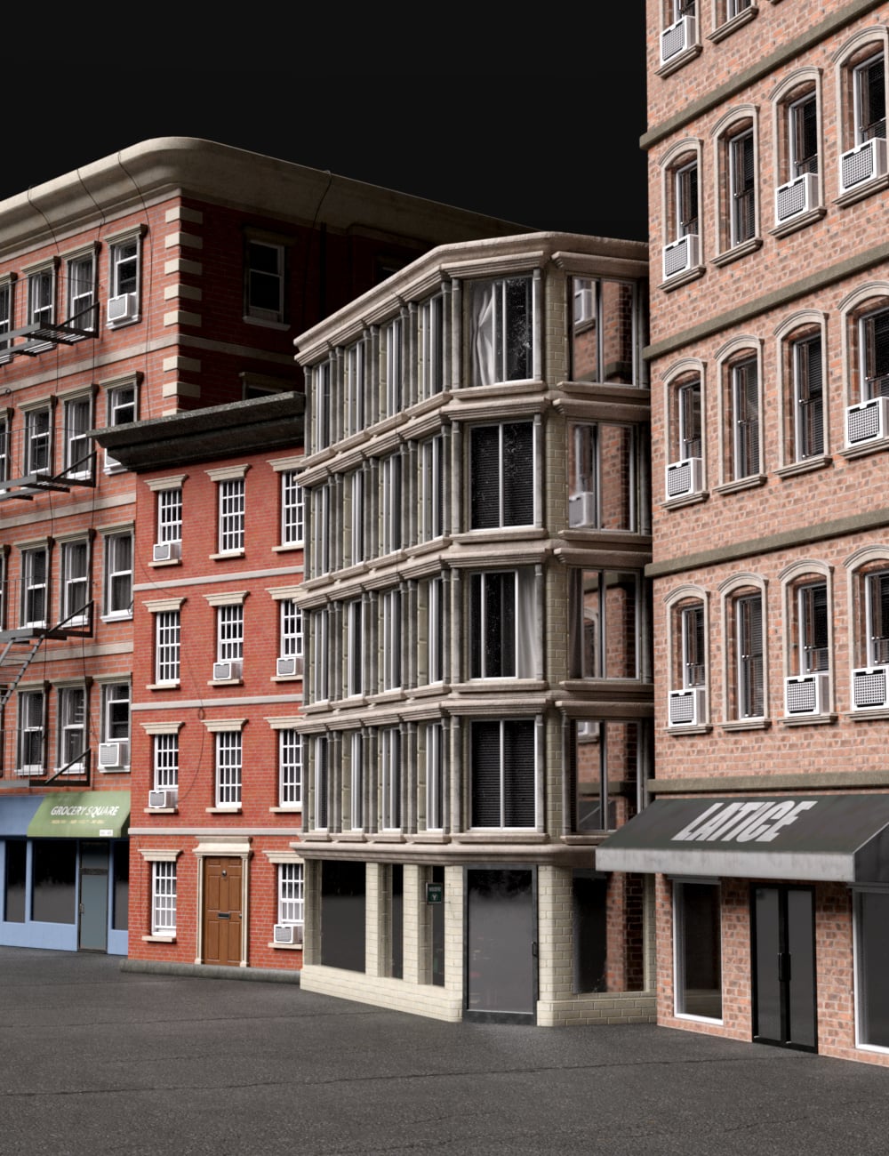 New York City Building Set by: Feng, 3D Models by Daz 3D