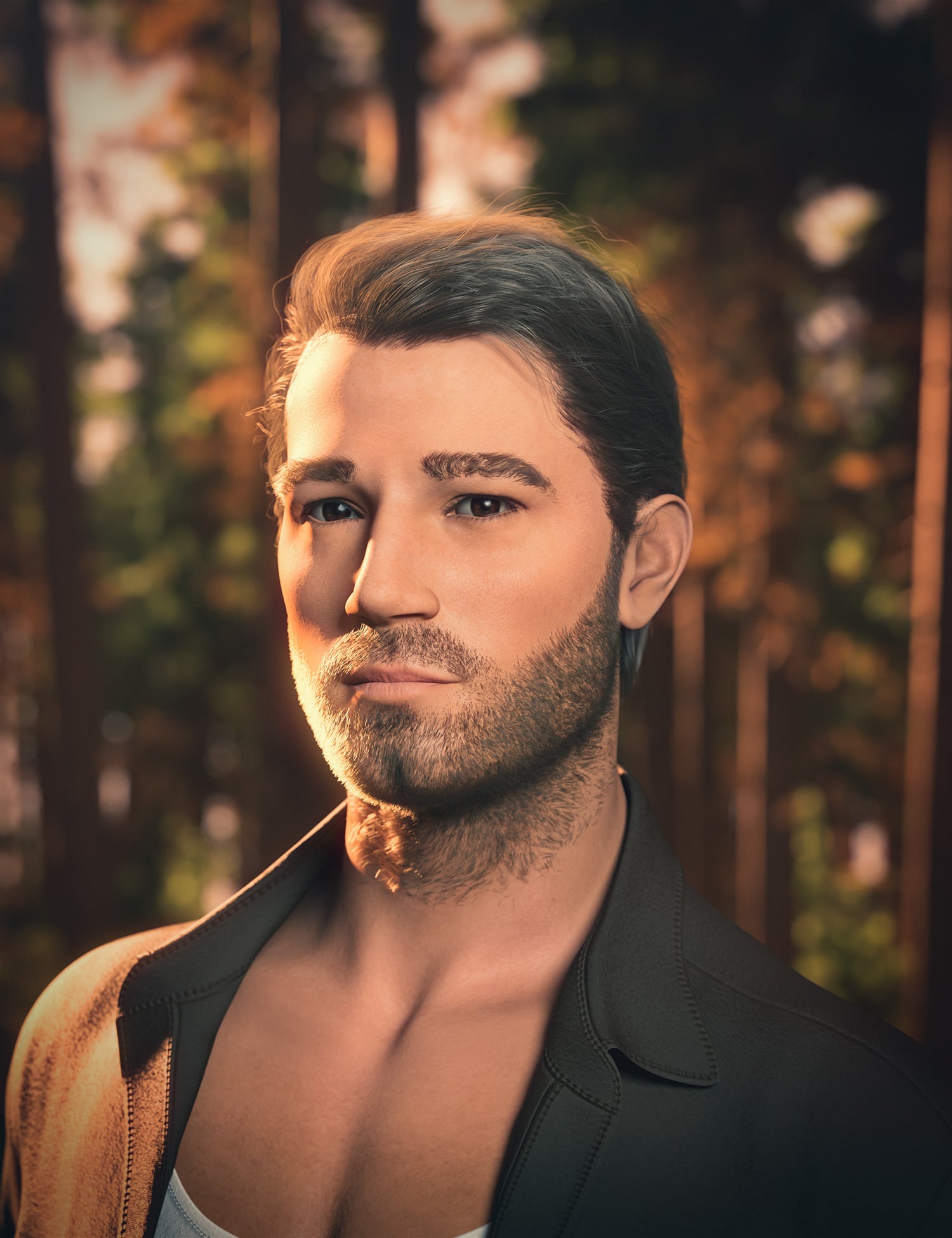 JP Irvin HD with dForce Body Hair for Genesis 9 by: Jepe, 3D Models by Daz 3D