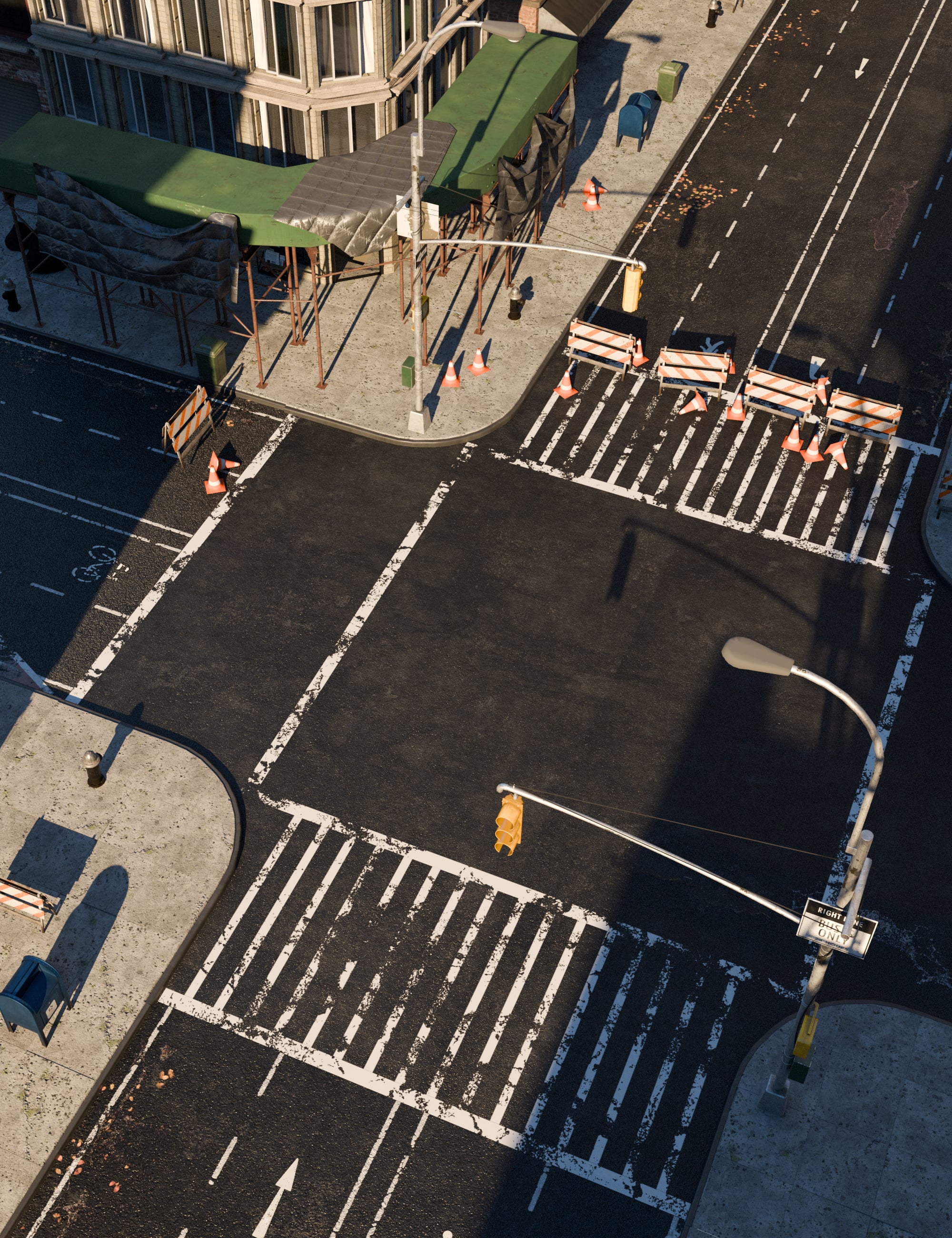 New York Street and Props by: Feng, 3D Models by Daz 3D