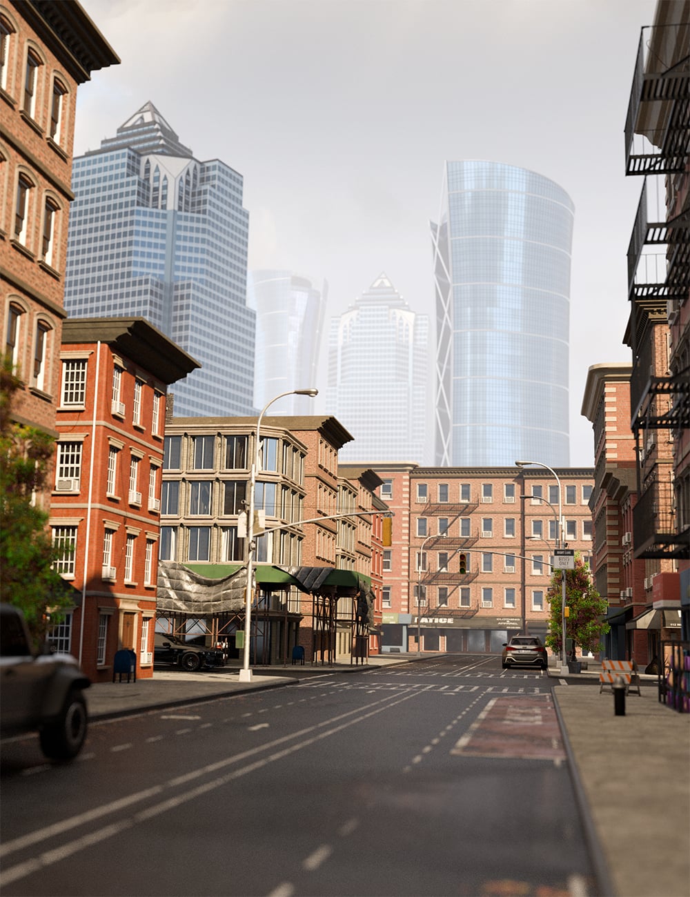 New York City Environment Bundle by: Feng, 3D Models by Daz 3D