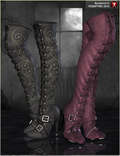 HOT Boots by: , 3D Models by Daz 3D