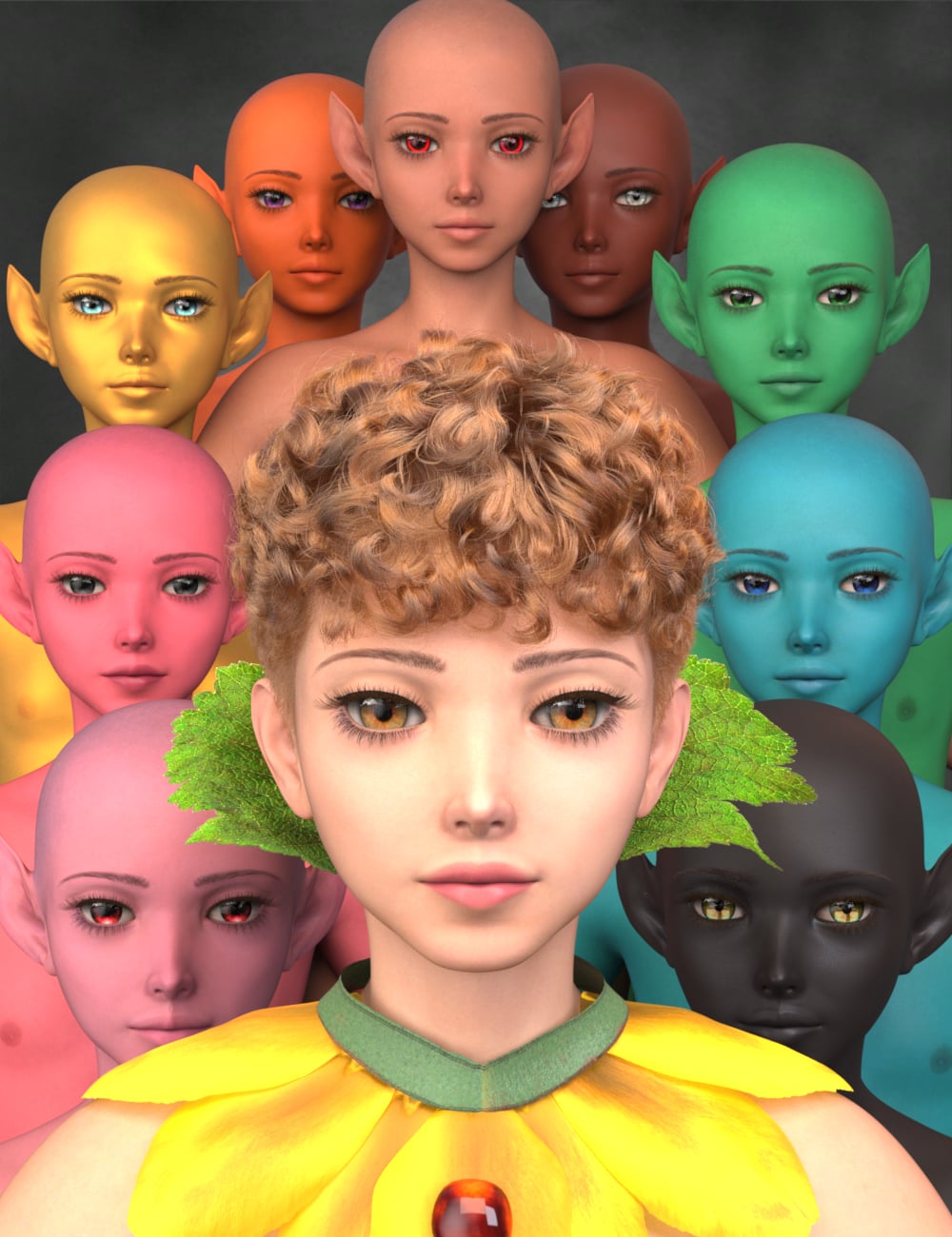 TT Kuon Elf for Genesis 9 by: Tsukikawa, 3D Models by Daz 3D
