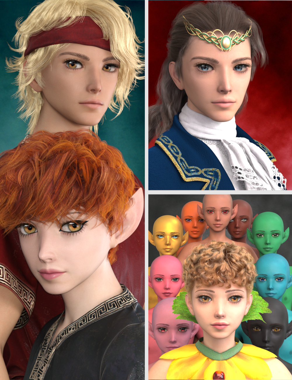 TT Kuon and TT Kuon Elf for Genesis 9 Character Bundle by: Tsukikawa, 3D Models by Daz 3D