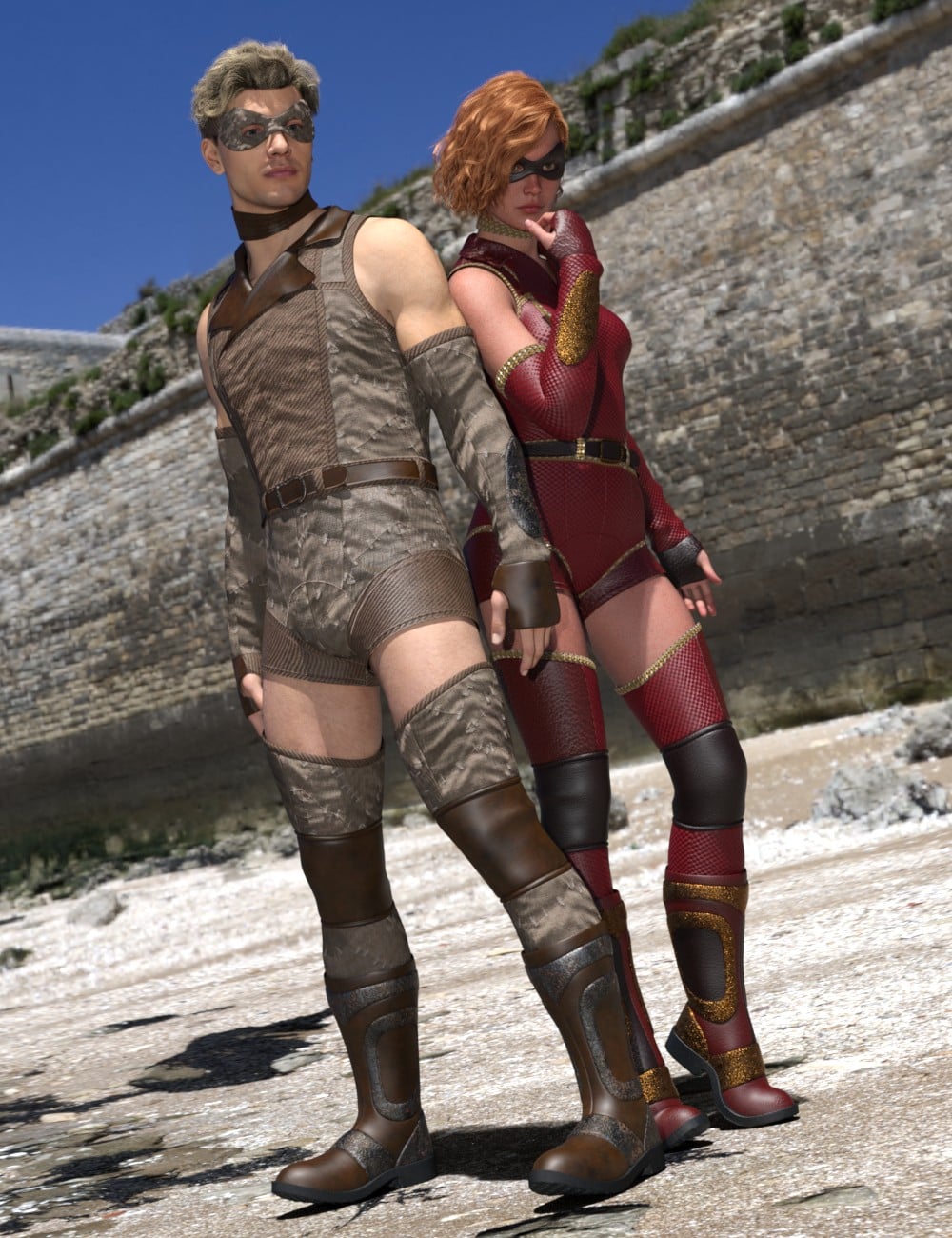 DZ Wasteland Rogue for Genesis 9 by: DZheng, 3D Models by Daz 3D