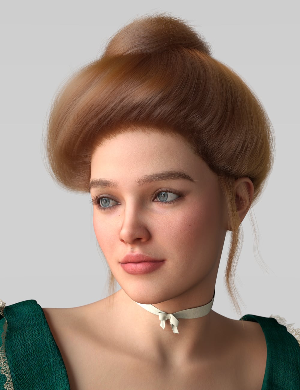 Edwardian Hair for Genesis 9 by: Virtual_World, 3D Models by Daz 3D