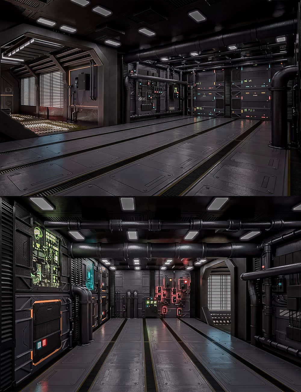 Sci-Fi Engineering Bay by: clacydarchTesla3dCorp, 3D Models by Daz 3D