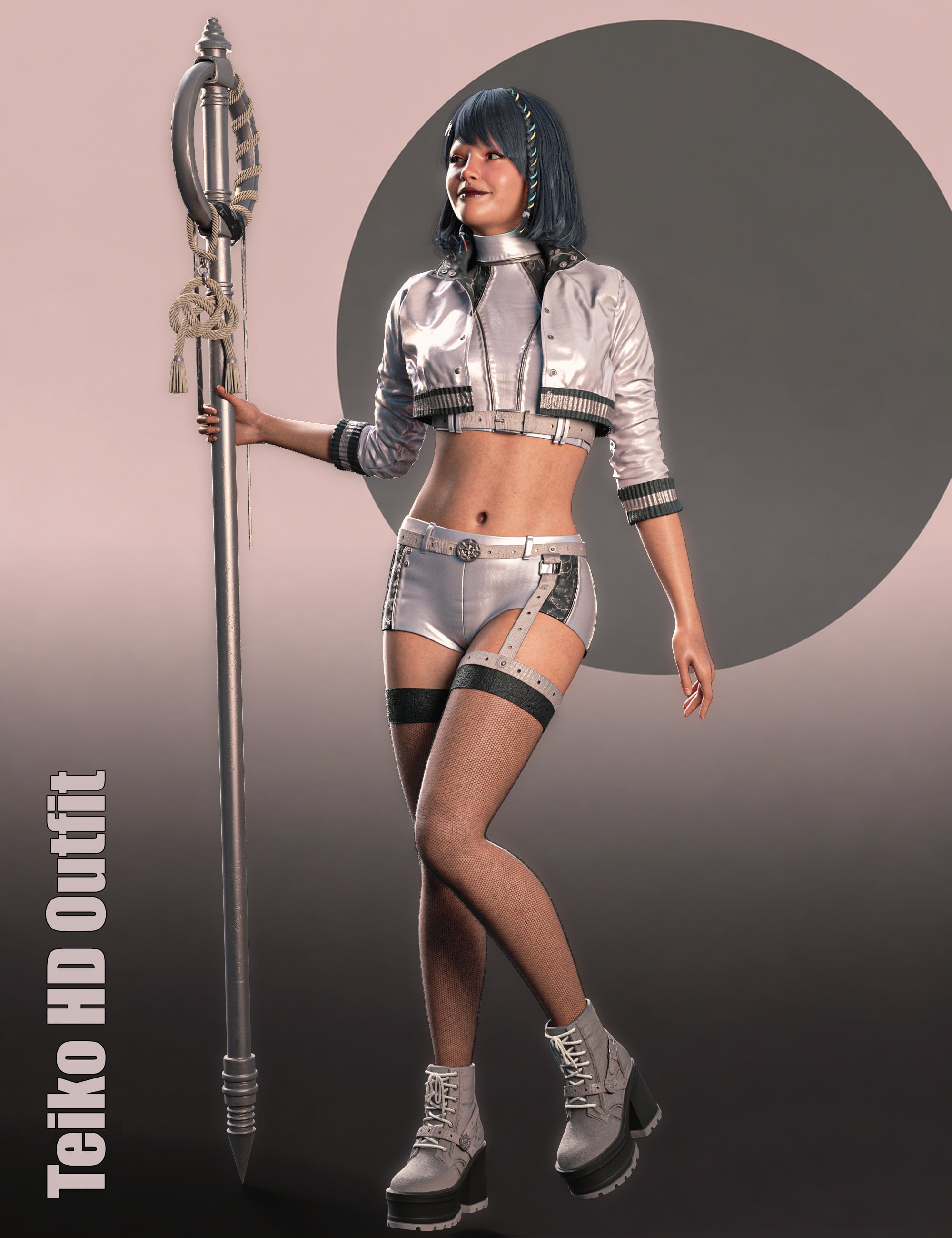 Teiko Outfit HD for Genesis 9 by: Luthbellina, 3D Models by Daz 3D