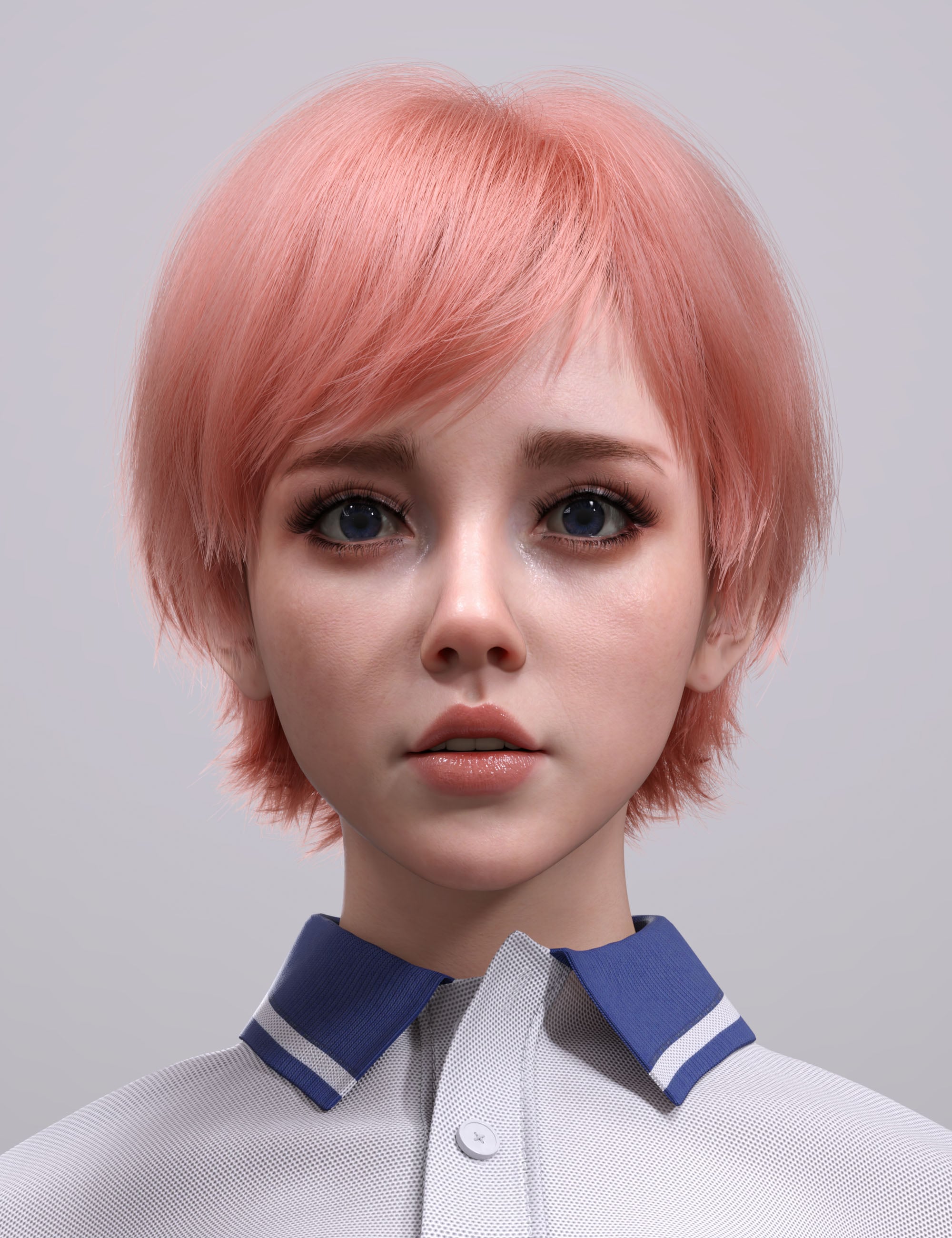 AK Wispy Hair for Genesis 9 by: Art Ken, 3D Models by Daz 3D