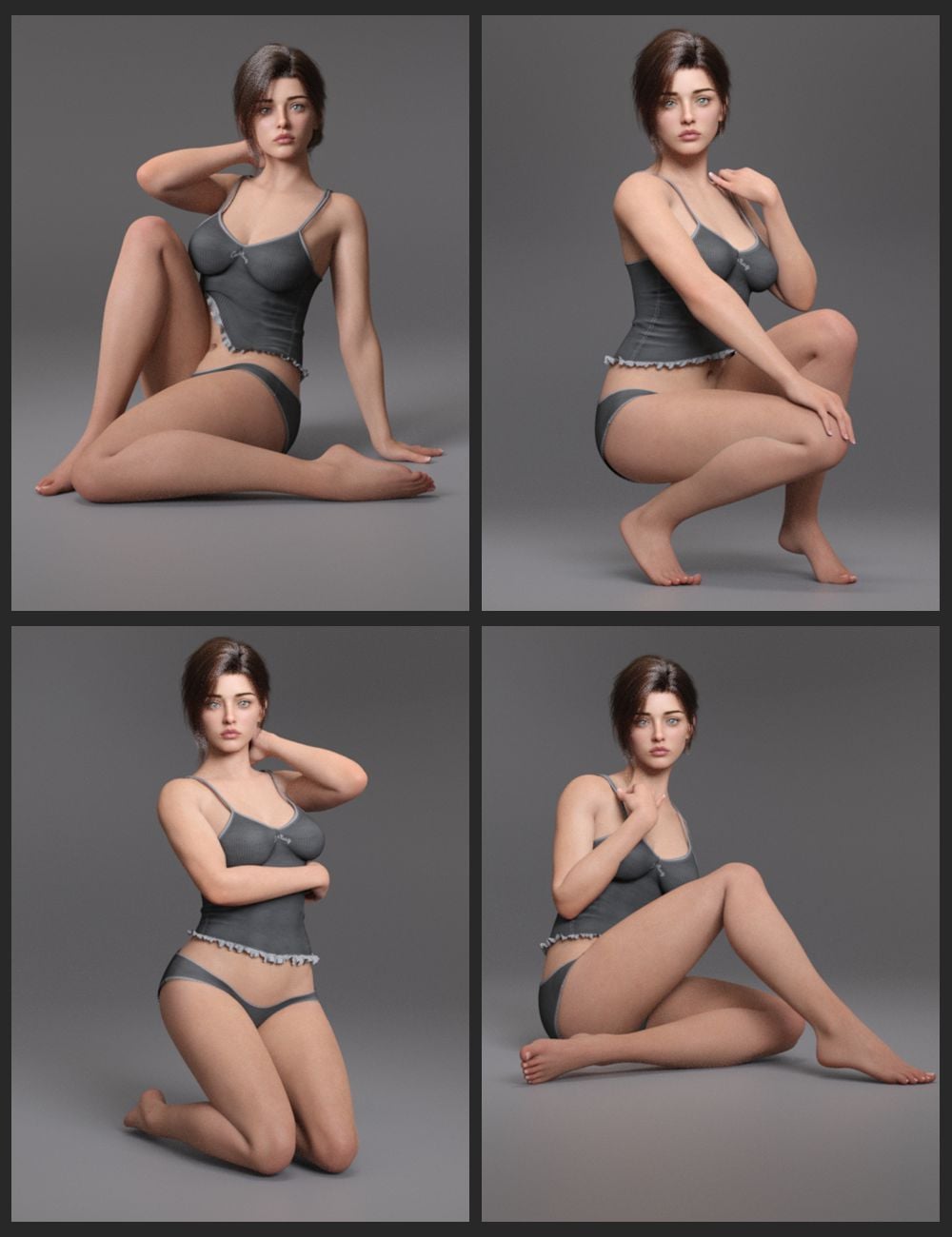 EG Lovely Poses 66 for Genesis 9 by: Ergou, 3D Models by Daz 3D