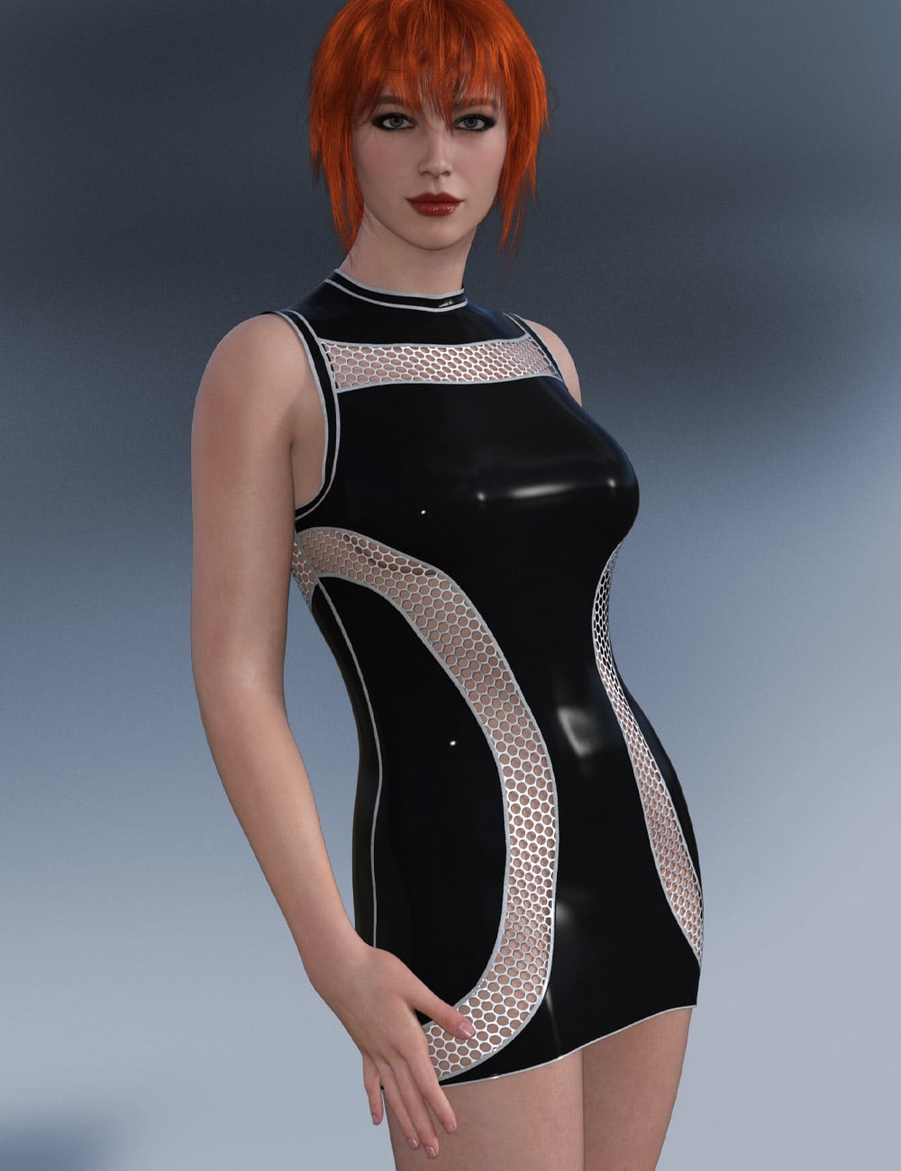 dForce Matrix Mini for Genesis 9 by: Kaleya, 3D Models by Daz 3D