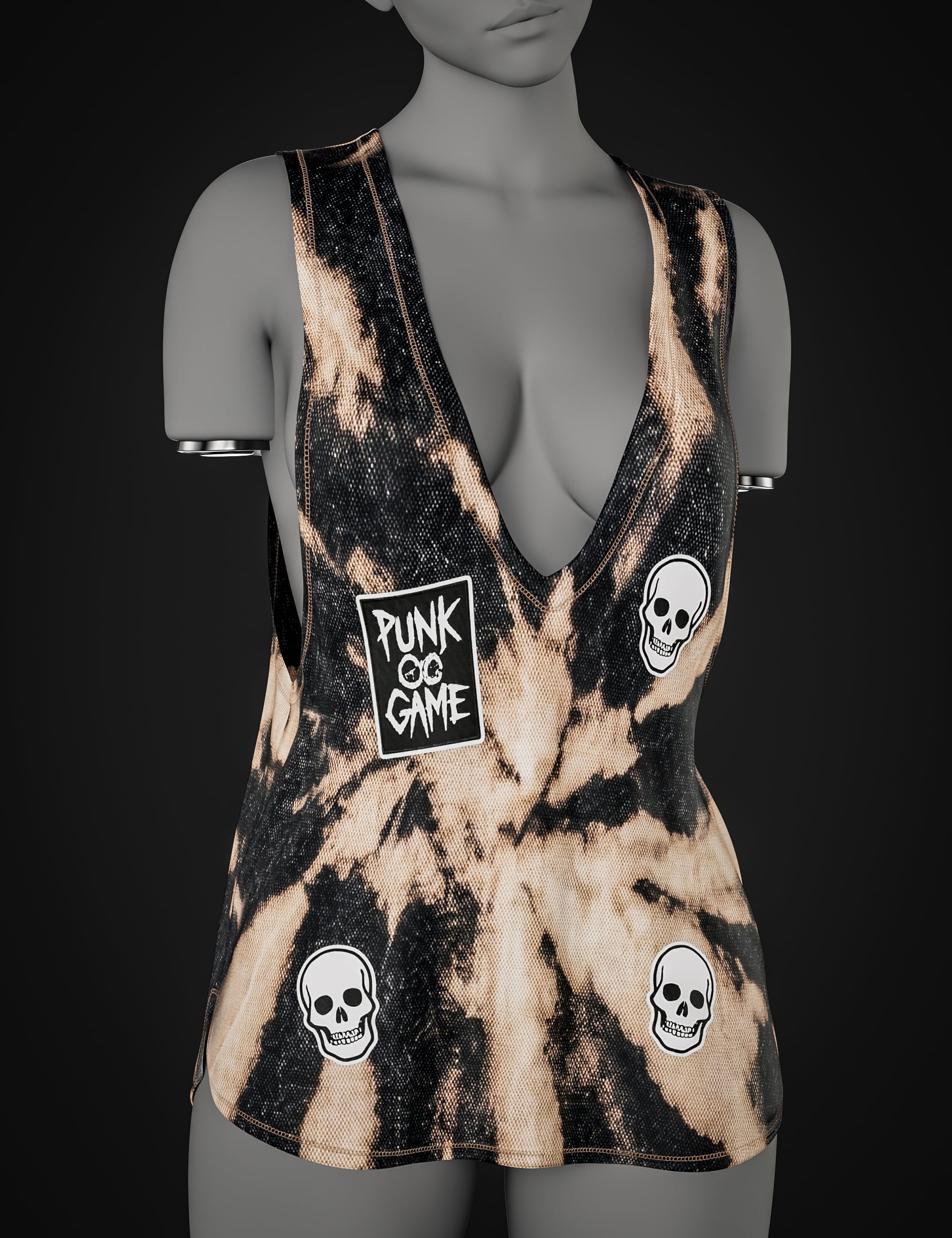BW Loose Tank Top For Genesis 9 and 8, 8.1 Female by: Beautyworks, 3D Models by Daz 3D