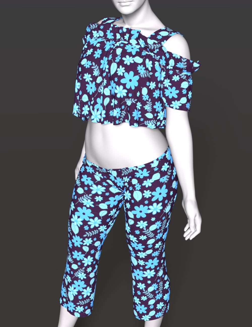 dForce SPR Boho Summer Set for Genesis 9 by: Sprite, 3D Models by Daz 3D