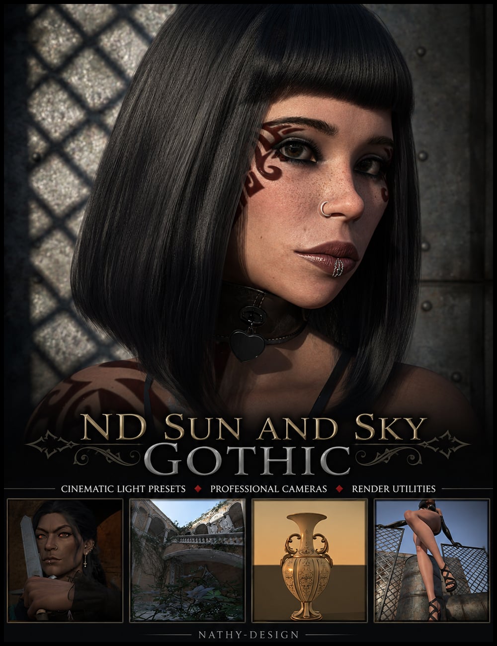ND Sun and Sky Gothic for Daz Studio by: Nathy Design, 3D Models by Daz 3D