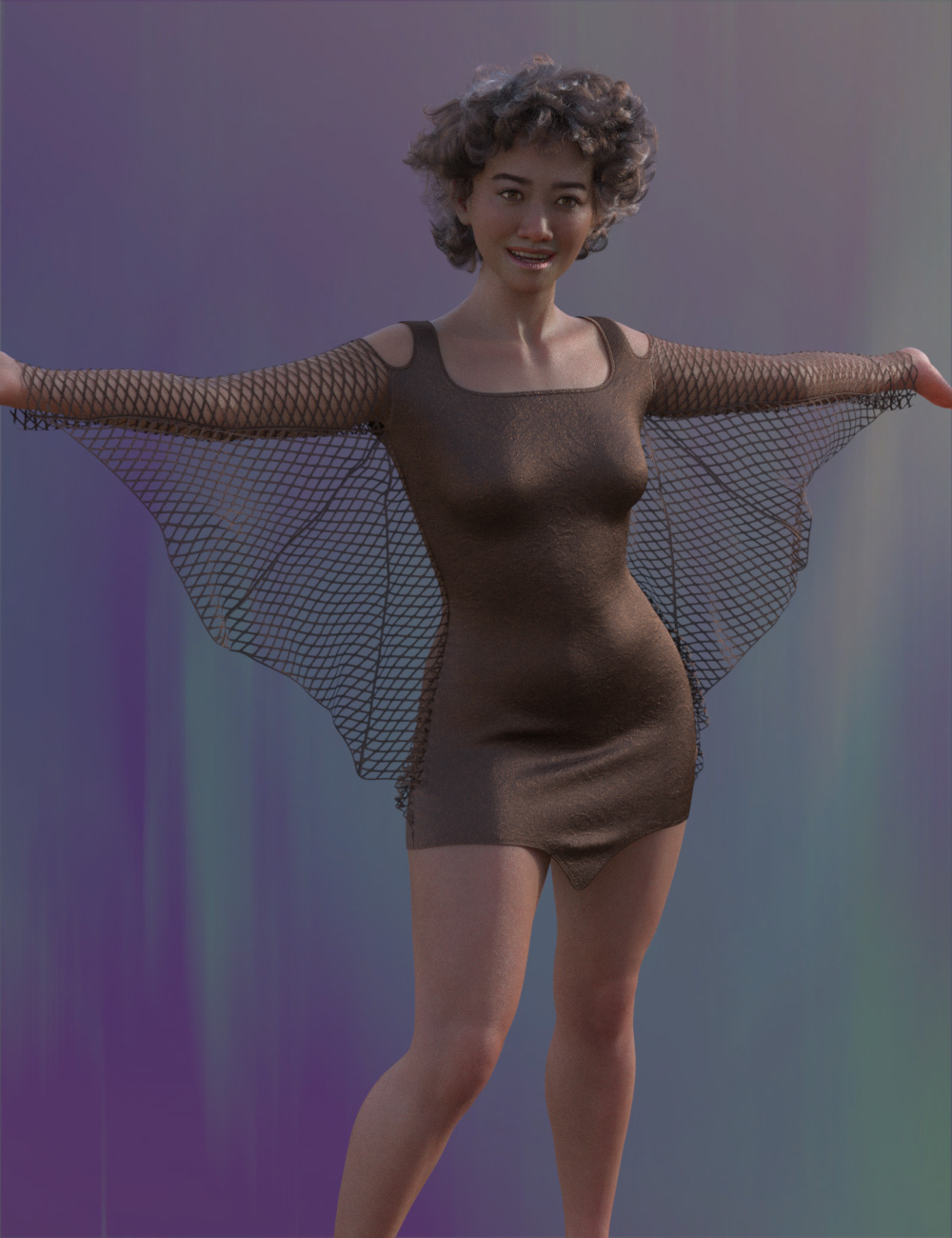 SIC Skye Puppy Dress for Genesis 9 by: Sisters In Chaos, 3D Models by Daz 3D