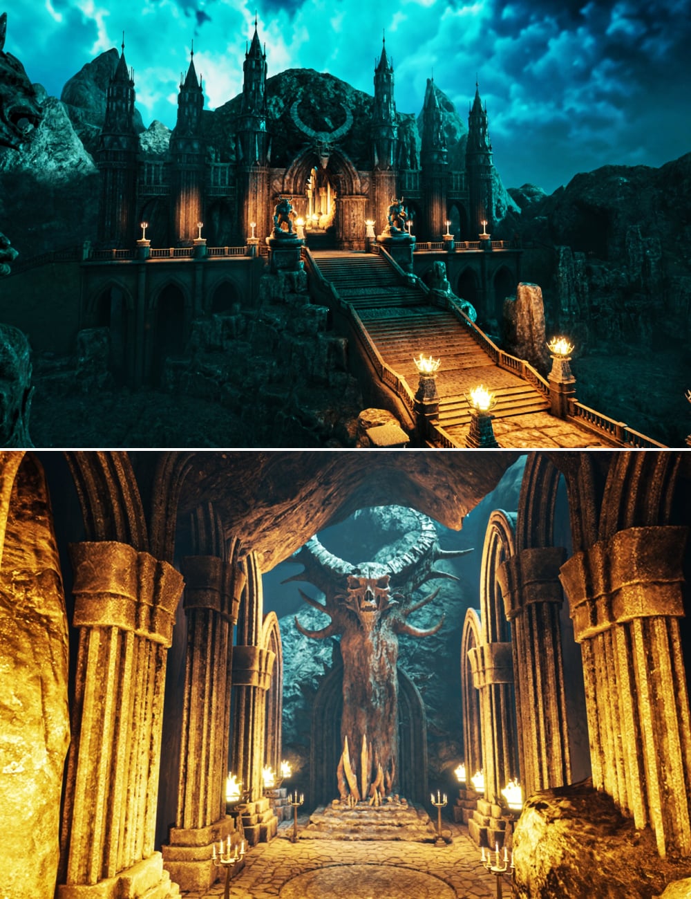 XI Dark Fantasy Gateway by: Xivon, 3D Models by Daz 3D