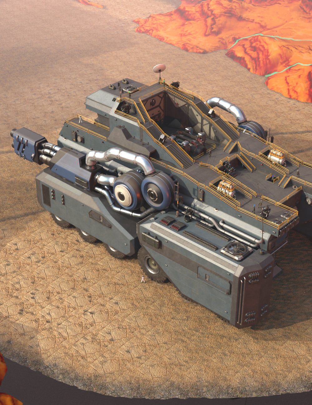 Mammoth Expedition Vehicle Complete Bundle by: Feng, 3D Models by Daz 3D