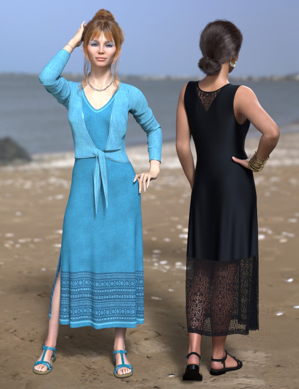 dForce Capsule Wardrobe 04 for Genesis 9 by: esha, 3D Models by Daz 3D