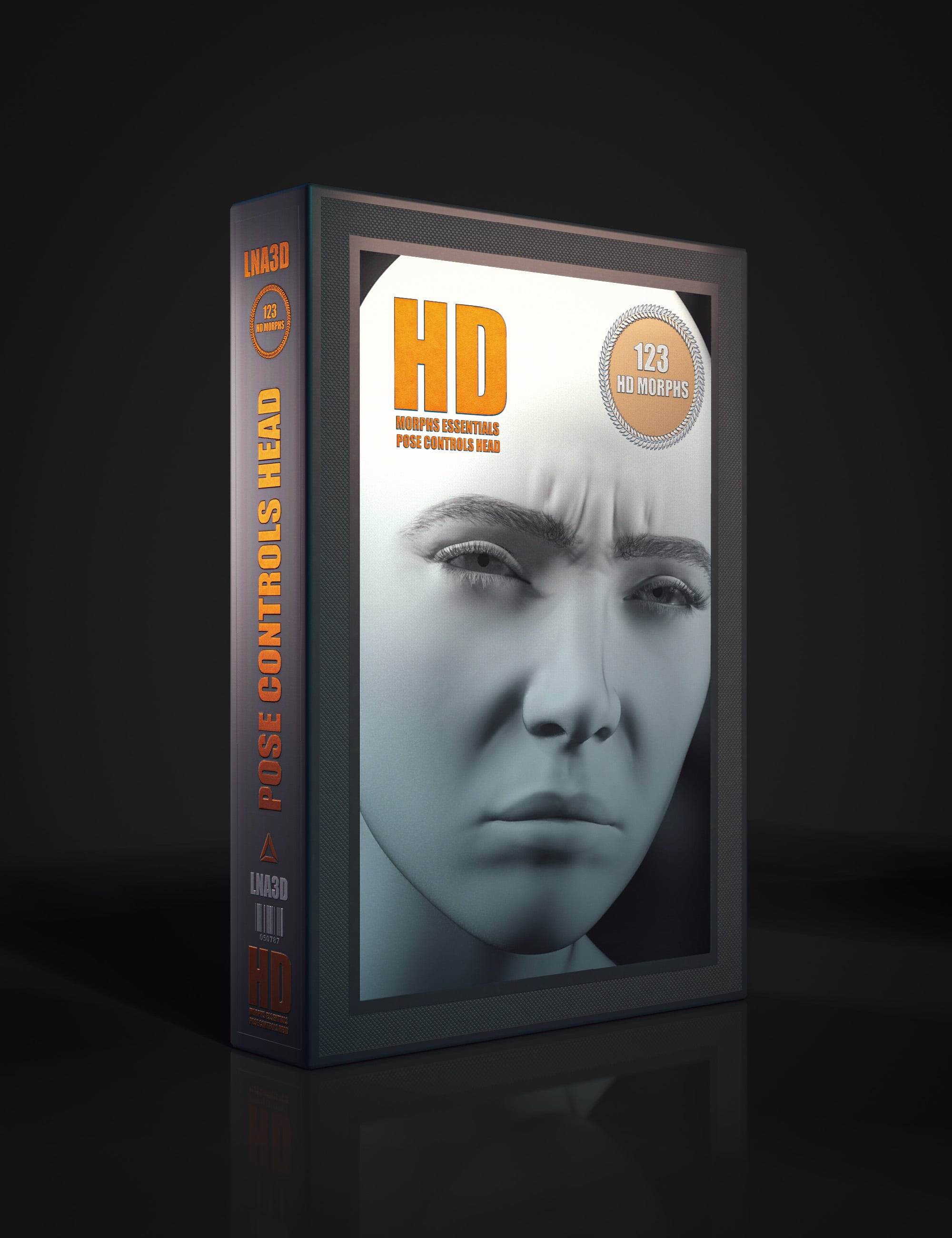 HD Essentials Pose Controls Head for Genesis 9 by: Luthbellina, 3D Models by Daz 3D