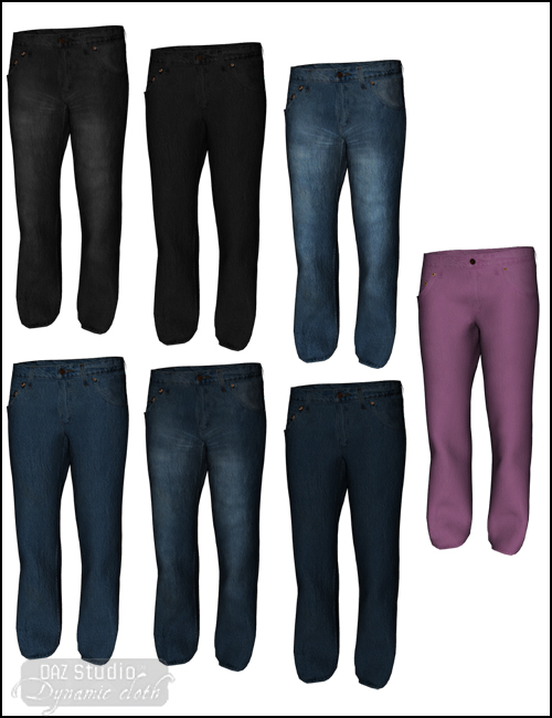 DS Dynamic Skinny Jeans and Blouse for K4 by: DraagonStormOptiTex, 3D Models by Daz 3D