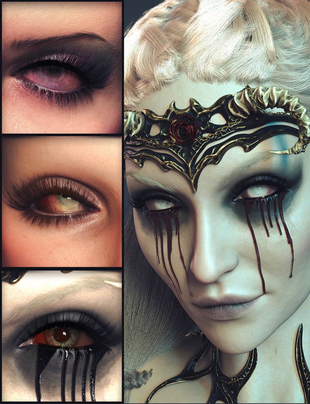 TMLM Forsaken Eyes for Genesis 9 by: TwiztedMetalLuxey Muses, 3D Models by Daz 3D
