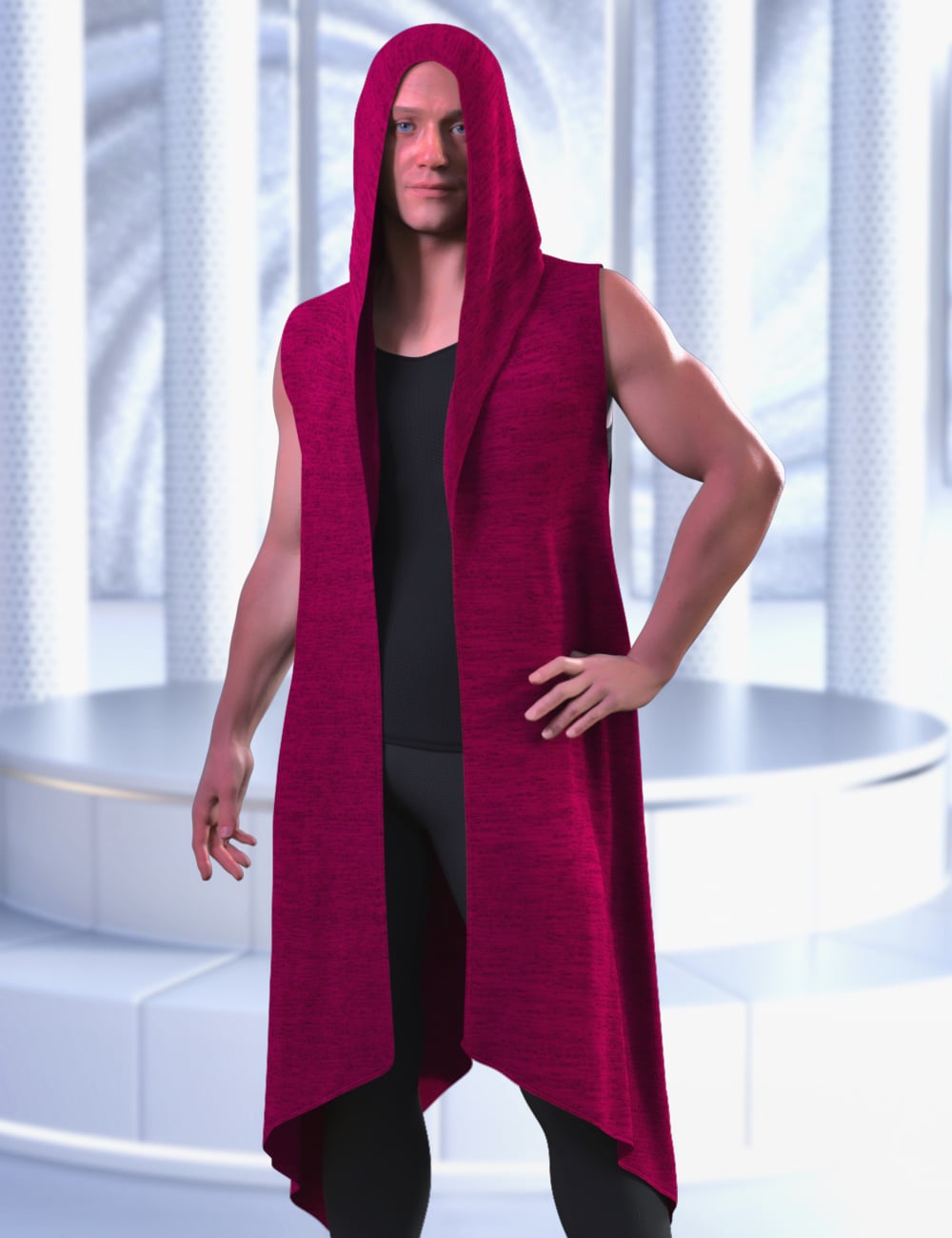 JMR dForce Stefan Cardigan for Genesis 9 and 8 Male by: JaMaRe, 3D Models by Daz 3D